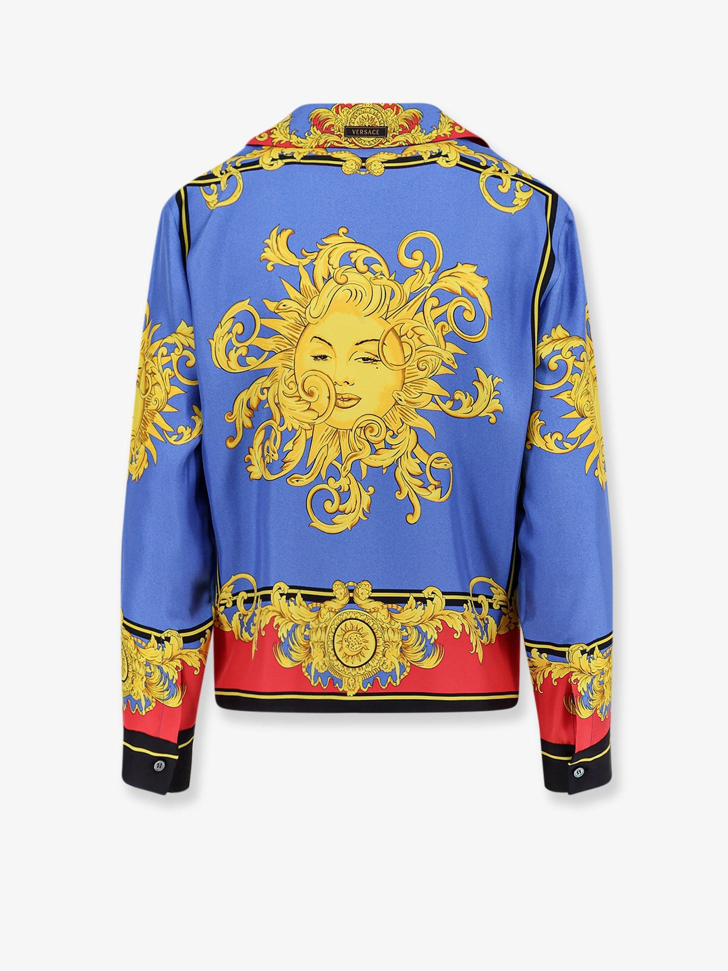 Versace Multicolor Silk Shirt Size S / US 4 / IT 40 - 2 Thumbnail