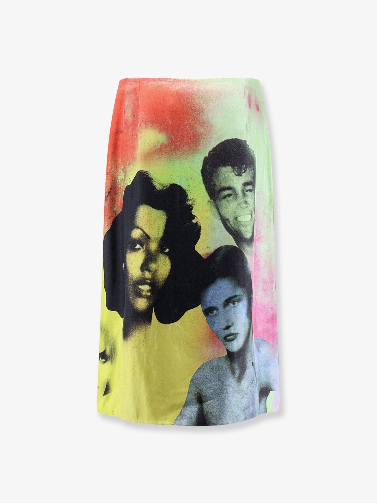 Versace Printed Silk Twill Midi Skirt Size 27" / US 4 / IT 40 - 2 Thumbnail