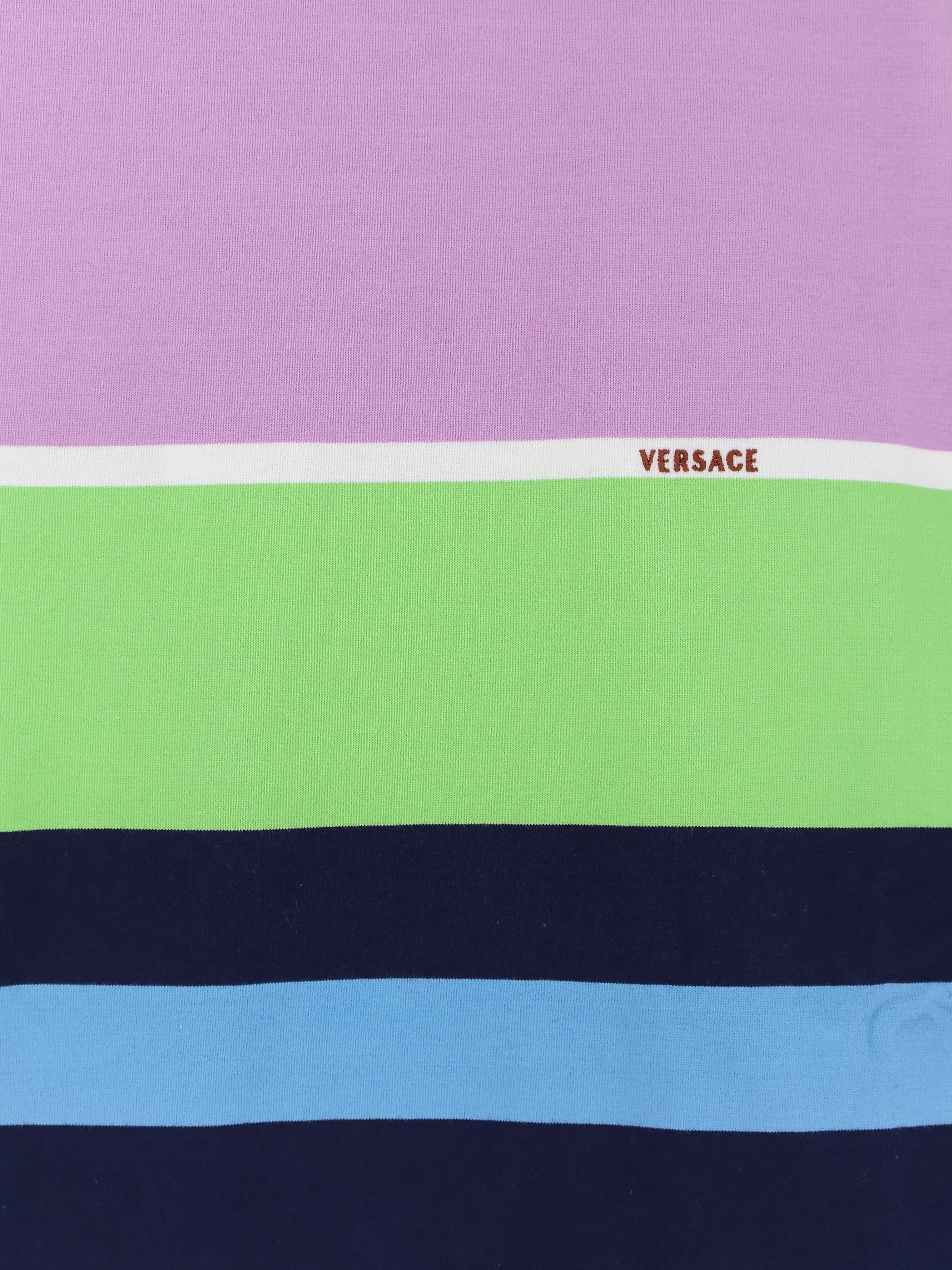 Versace Multicolor Stripes Cotton Sweatshirt Size M / US 6-8 / IT 42-44 - 3 Thumbnail