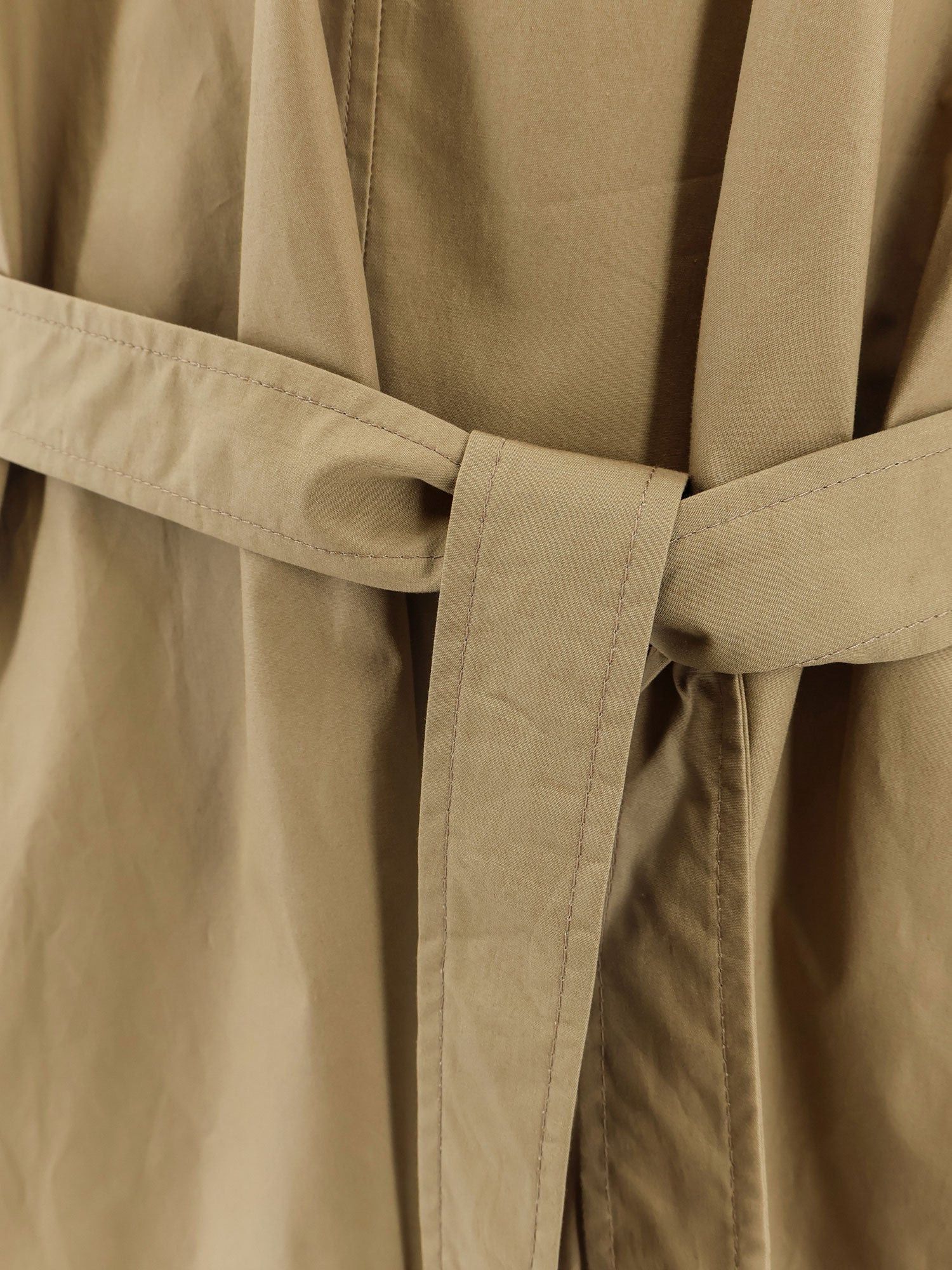 Nude Cotton Dress With Belt Size M / US 6-8 / IT 42-44 - 3 Thumbnail