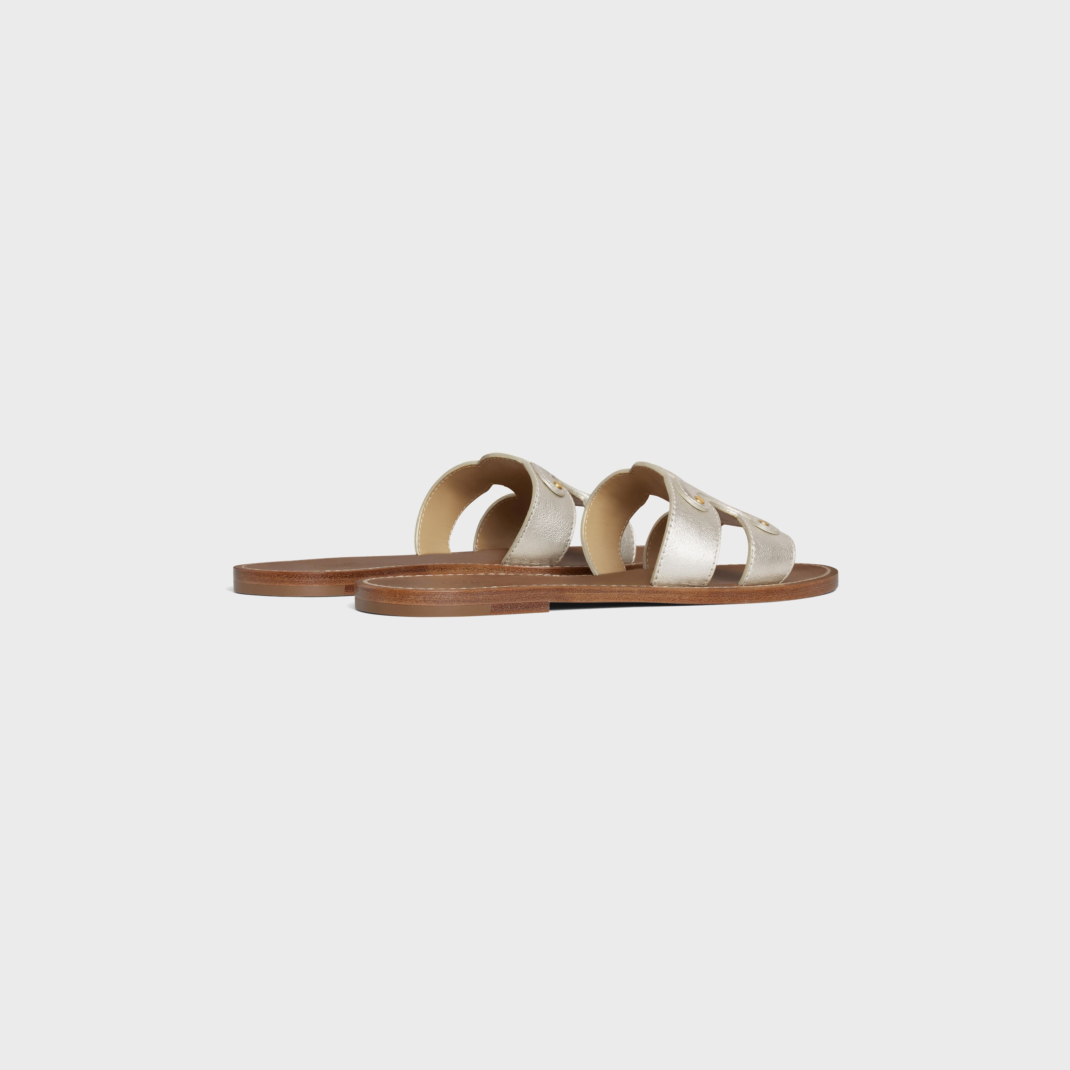 Celine CELINE TRIOMPHE MULE in Metalized Calfskin Size US 5 / IT 35 - 2 Thumbnail