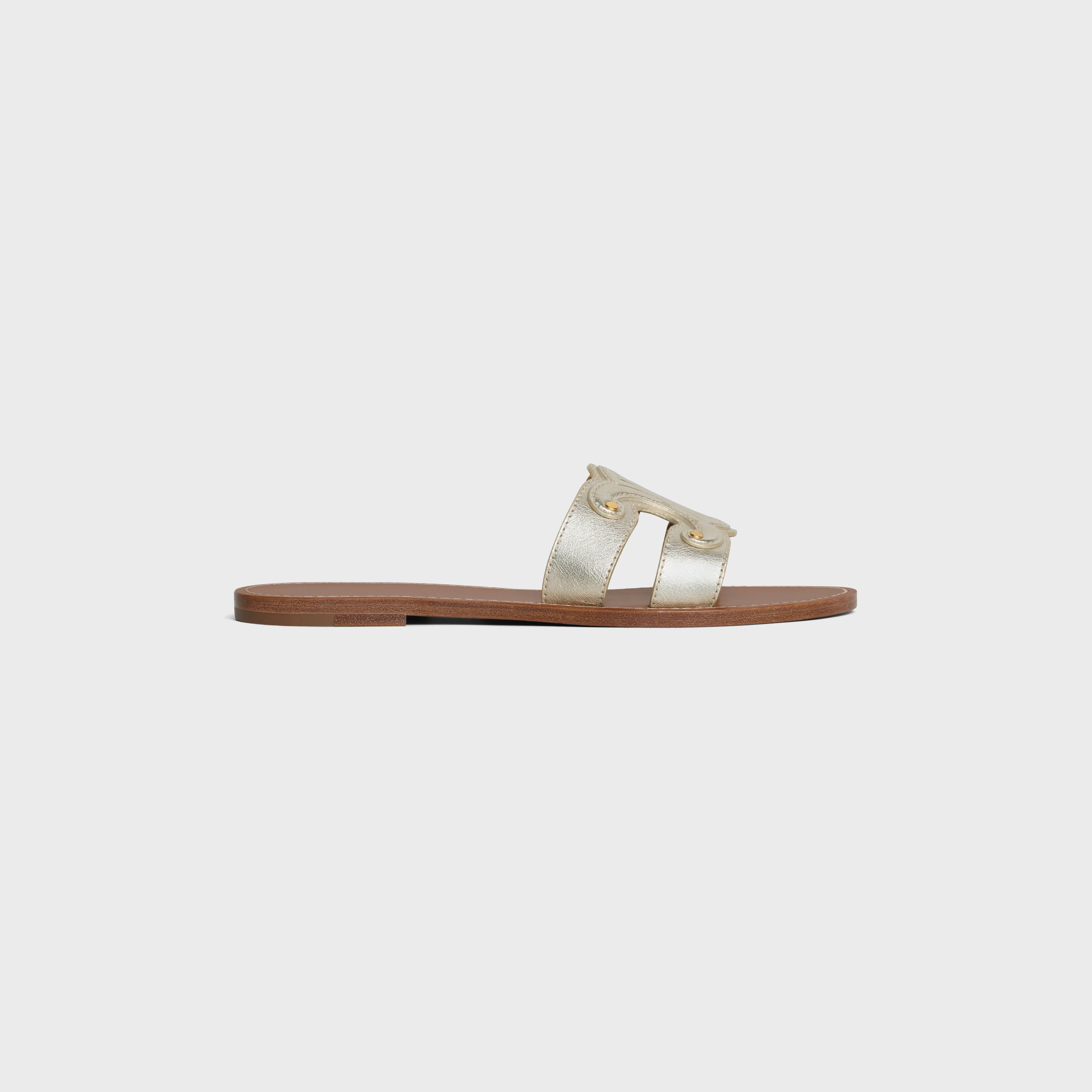 Celine CELINE TRIOMPHE MULE in Metalized Calfskin Size US 8 / IT 38 - 3 Thumbnail