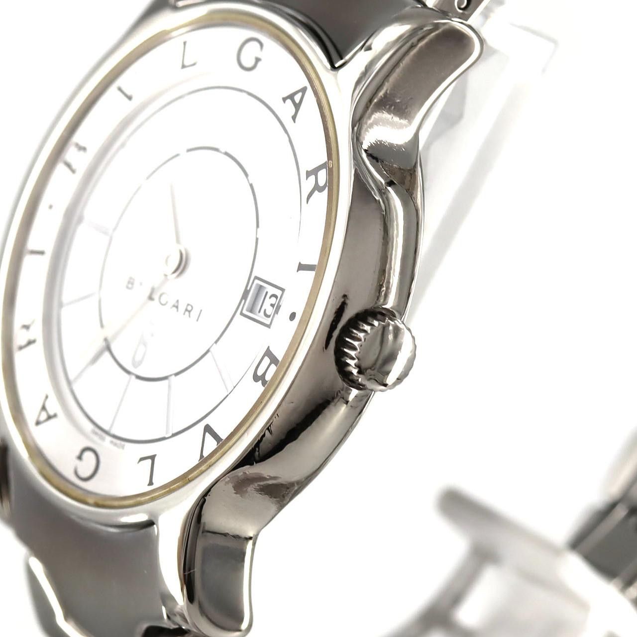 Bvlgari Bvlgari Bvlgari Solo Tempo Stainless Steel Quartz Metal Quartz ST35S/ST35WSSD DUTY FREE for USA Size ONE SIZE - 4 Thumbnail