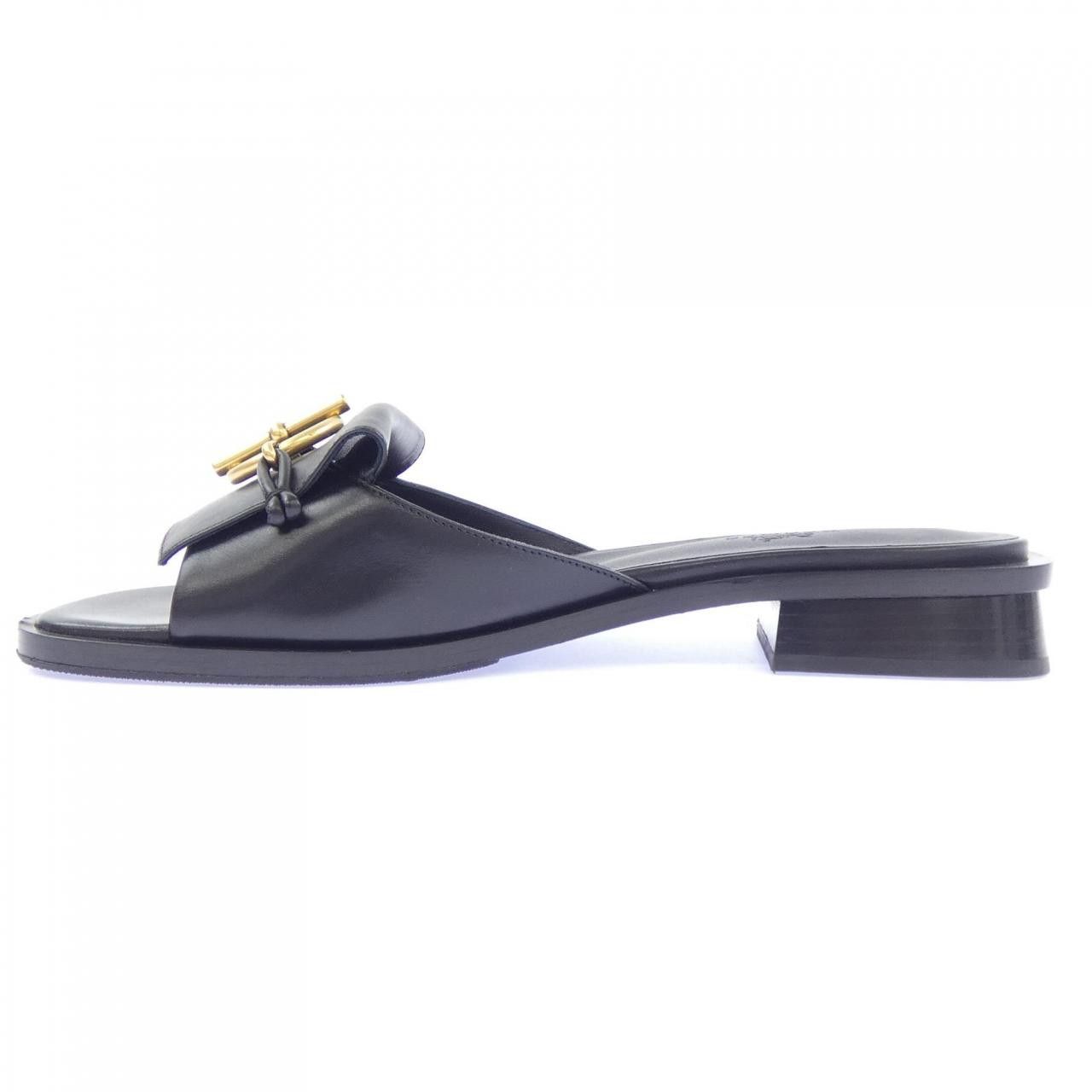 Hermes Hermes Hermes Aile Glenan Calf Sandals Leather Shoes DUTY FREE for USA Size ONE SIZE - 2 Thumbnail