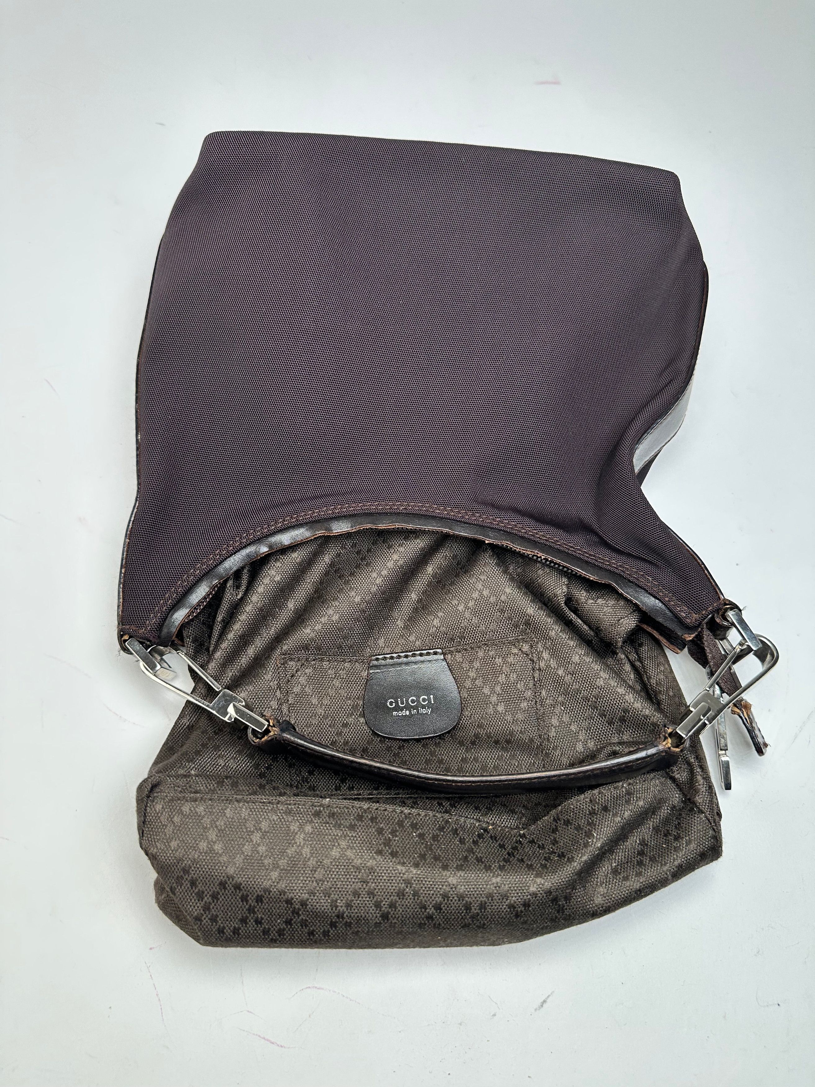 Gucci Vintage Hobo Bag Dark Brown / Black Size ONE SIZE - 3 Thumbnail