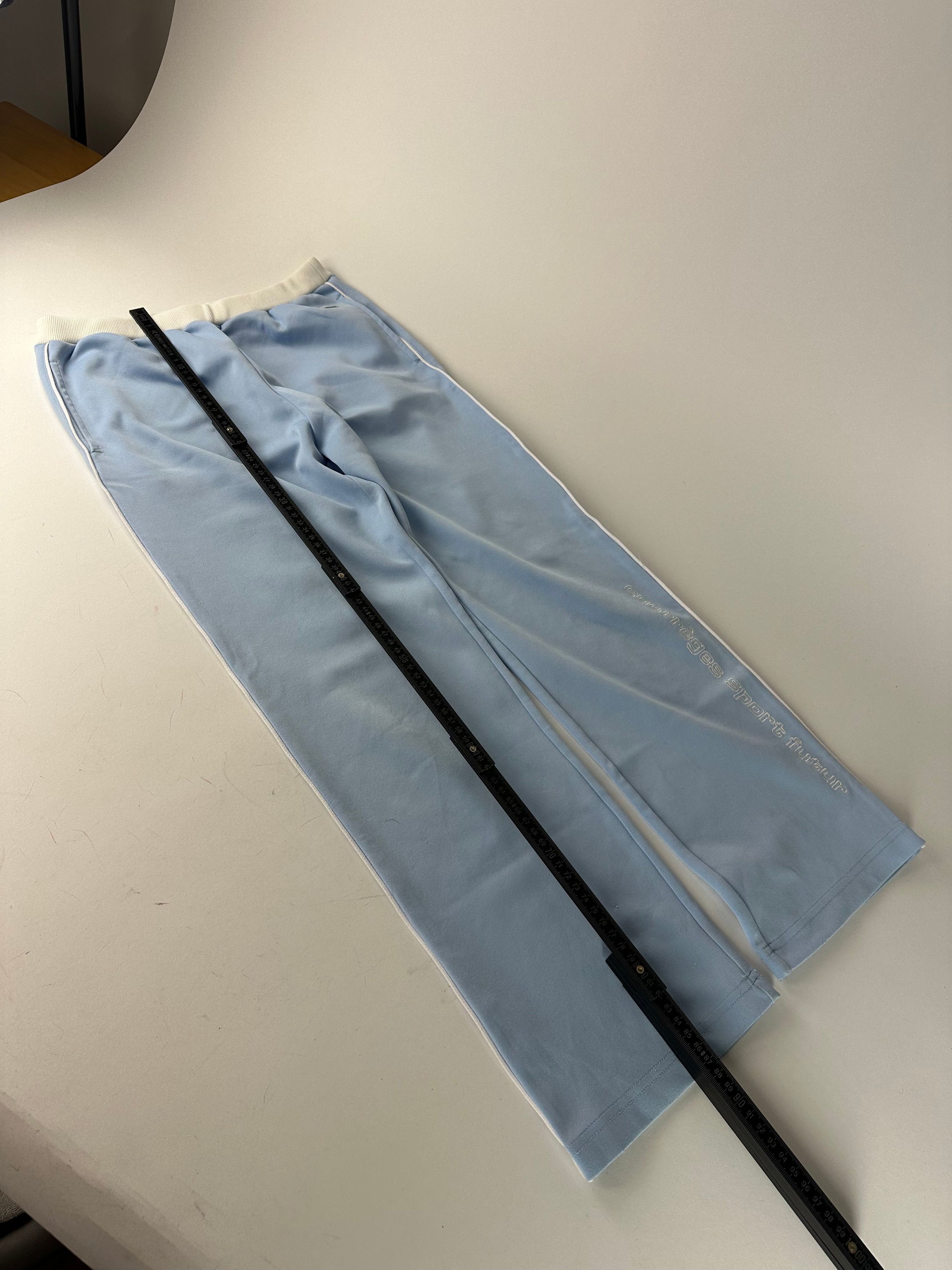 Courreges Vintage Paris Light Blue Trackpants M Size 27" / US 4 / IT 40 - 9 Thumbnail
