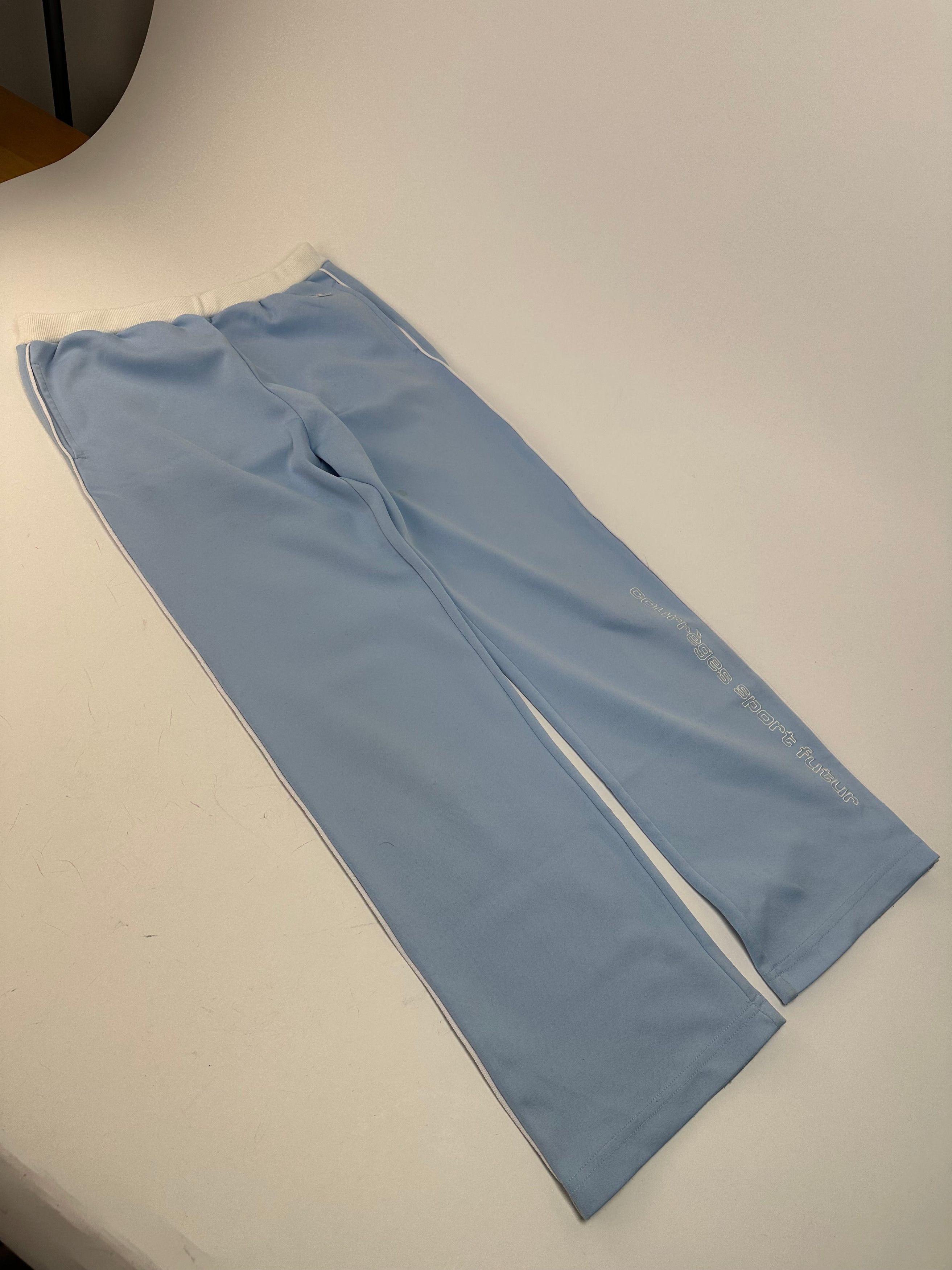 Courreges Vintage Paris Light Blue Trackpants M Size 27" / US 4 / IT 40 - 6 Thumbnail