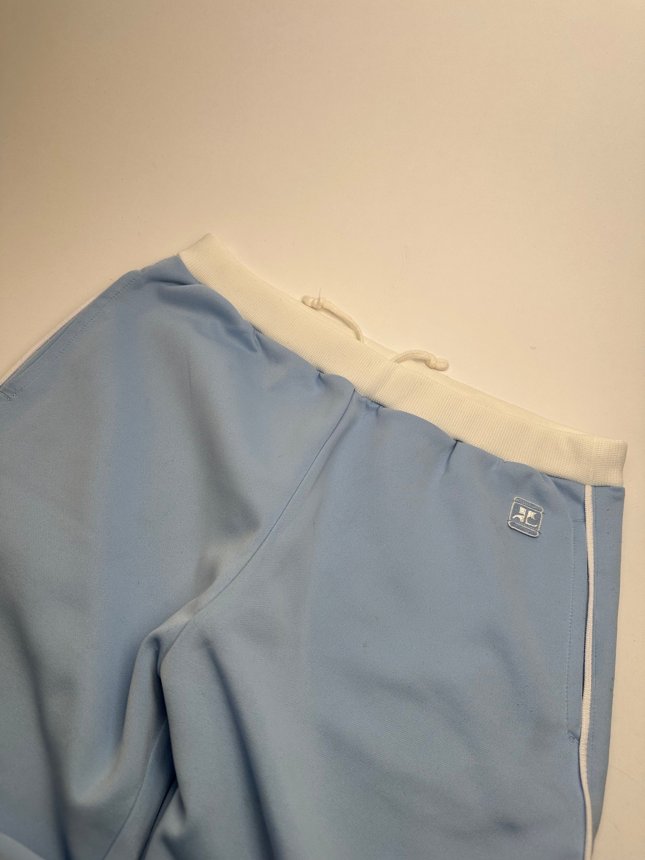 Courreges Vintage Paris Light Blue Trackpants M Size 27" / US 4 / IT 40 - 3 Thumbnail