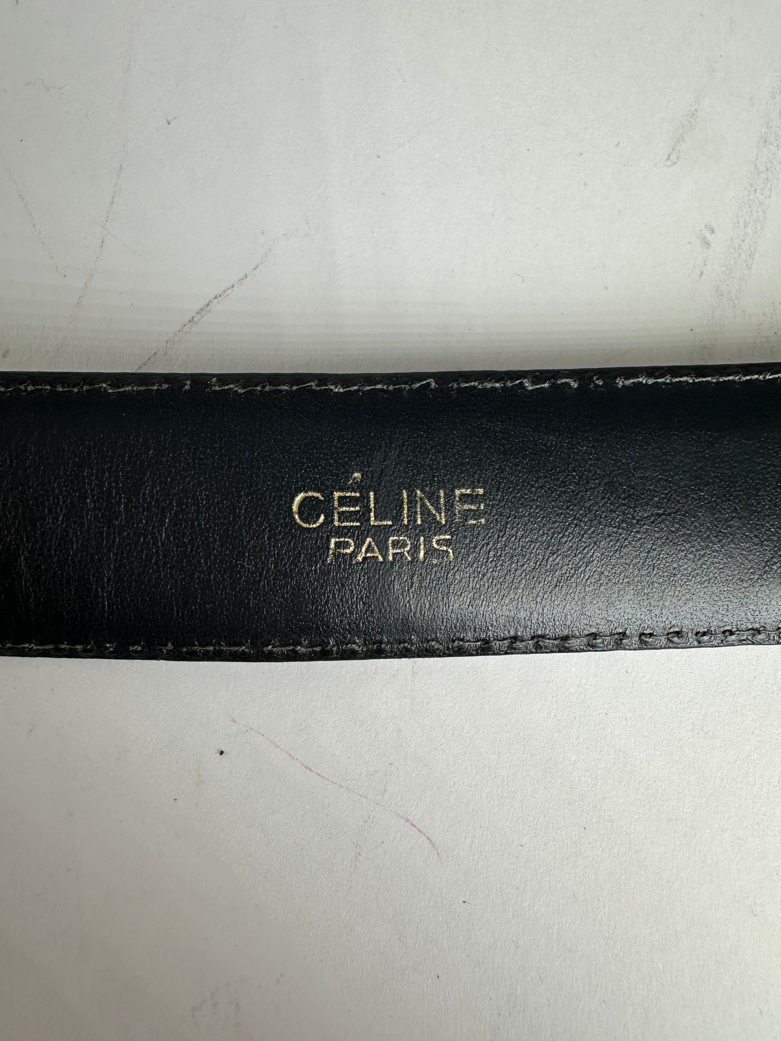 Celine Vintage Paris Leather Belt Size ONE SIZE - 5 Thumbnail