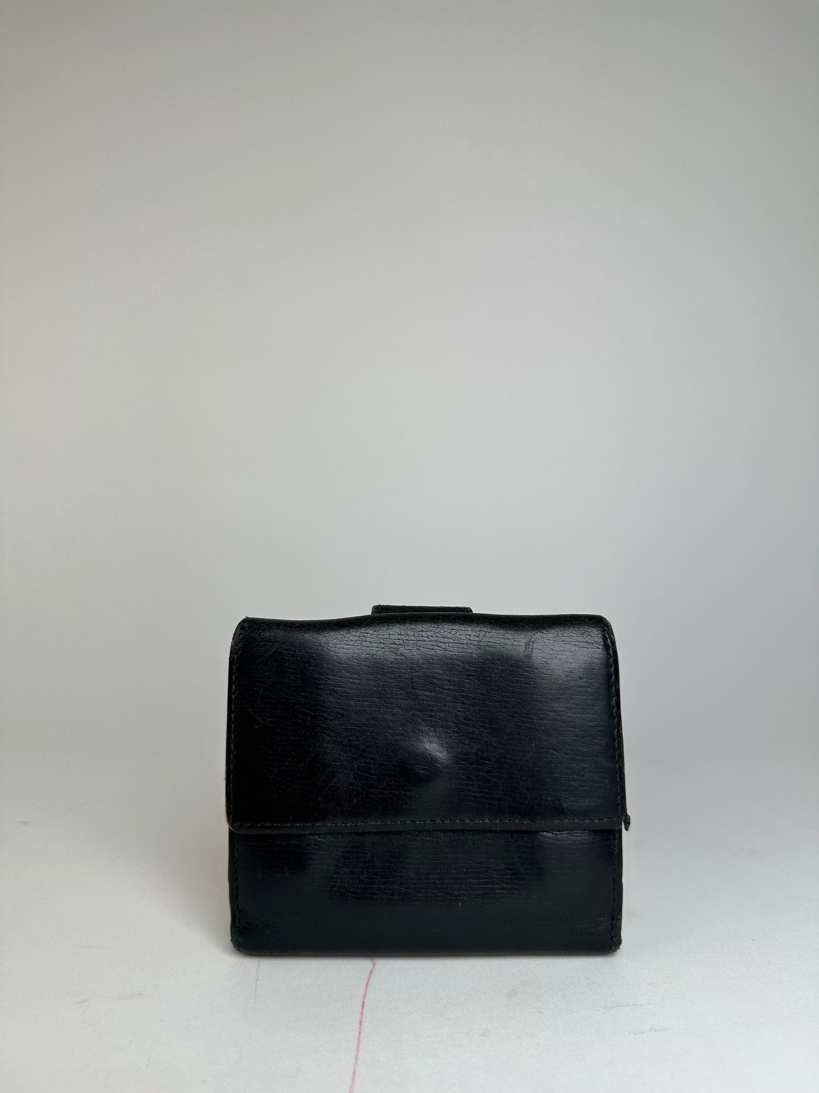 Gucci Vintage Leather Wallet Black Size ONE SIZE - 2 Thumbnail