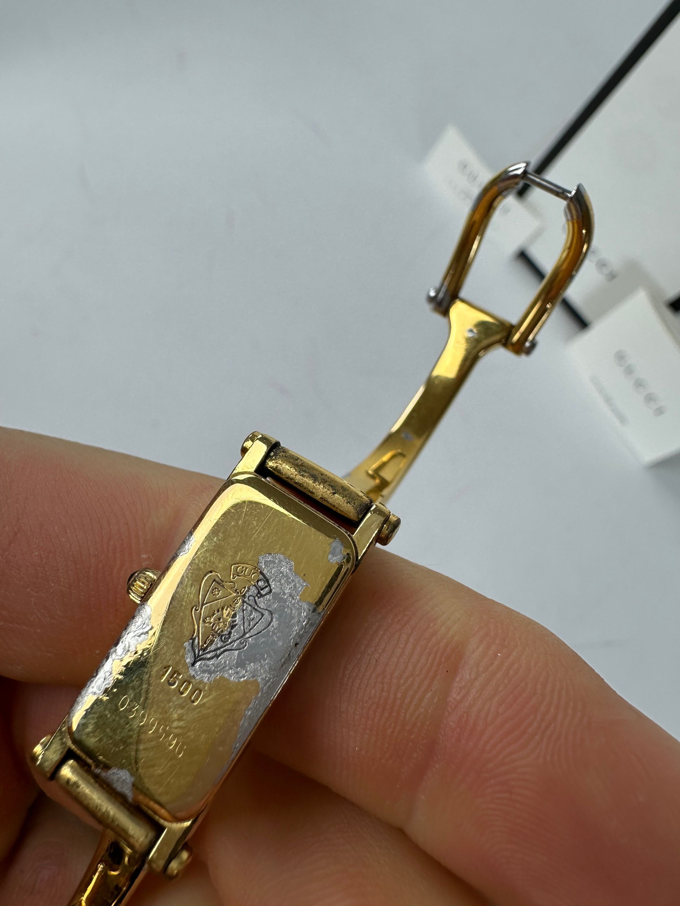 Gucci Vintage Gold Plated Horsebit Quartz Watch Golden Size ONE SIZE - 6 Thumbnail