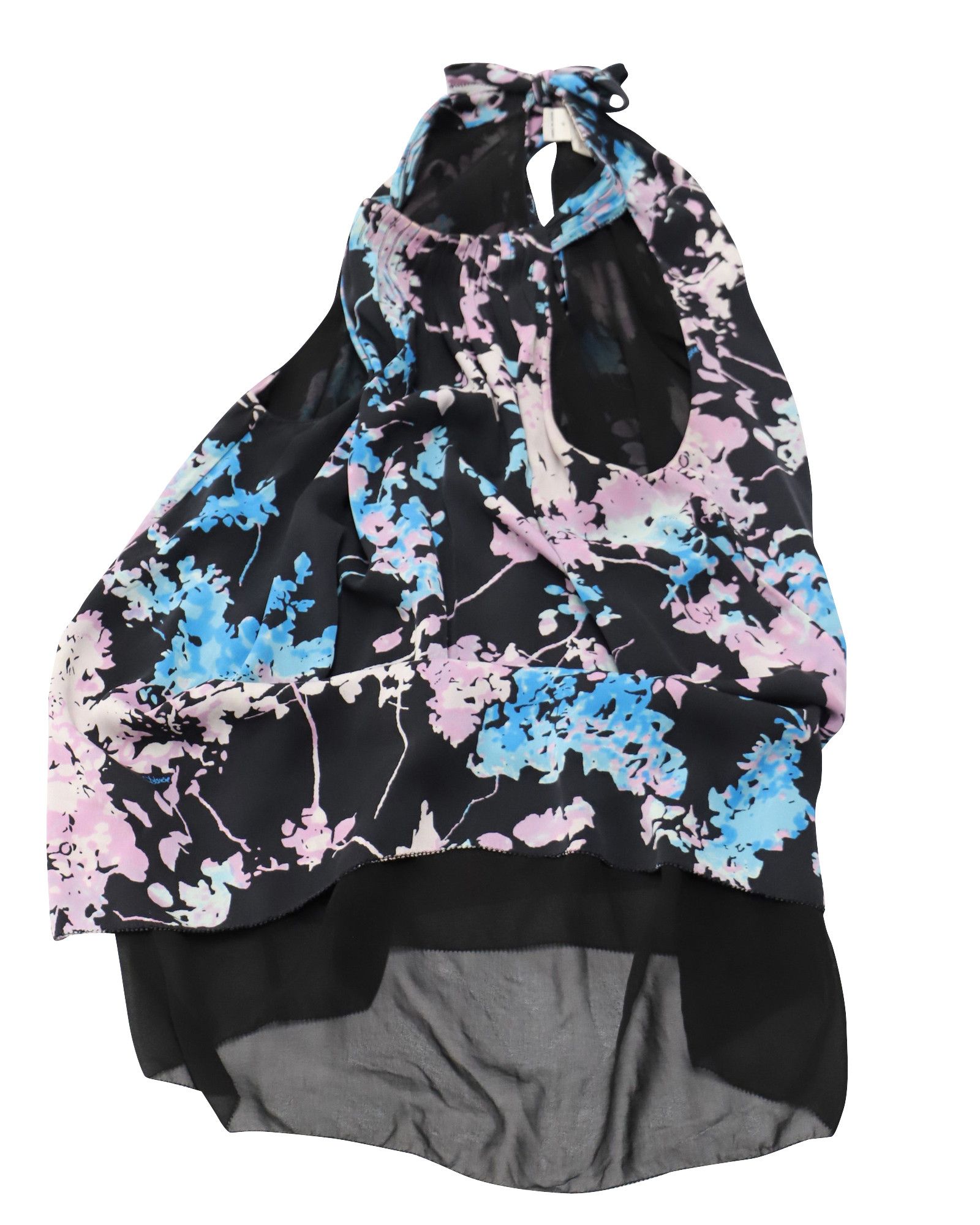 Diane von Furstenberg Diane Von Furstenberg Lexi Floral Daze Top in Multicolor Pol Size XS / US 0-2 / IT 36-38 - 3 Thumbnail