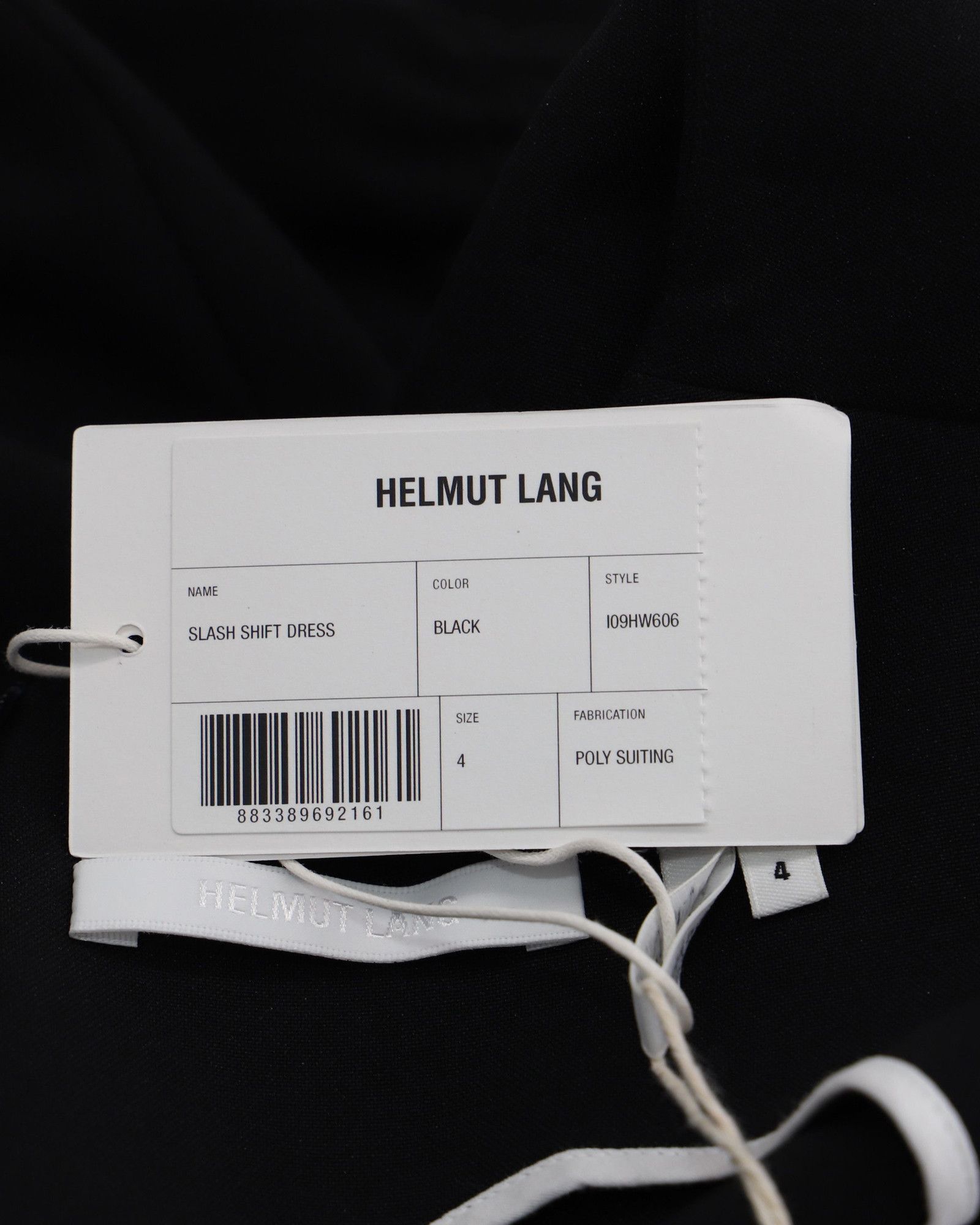 Helmut Lang Helmut Lang Slash Waist Shift Dress in Black Polyester Size XS / US 0-2 / IT 36-38 - 3 Thumbnail