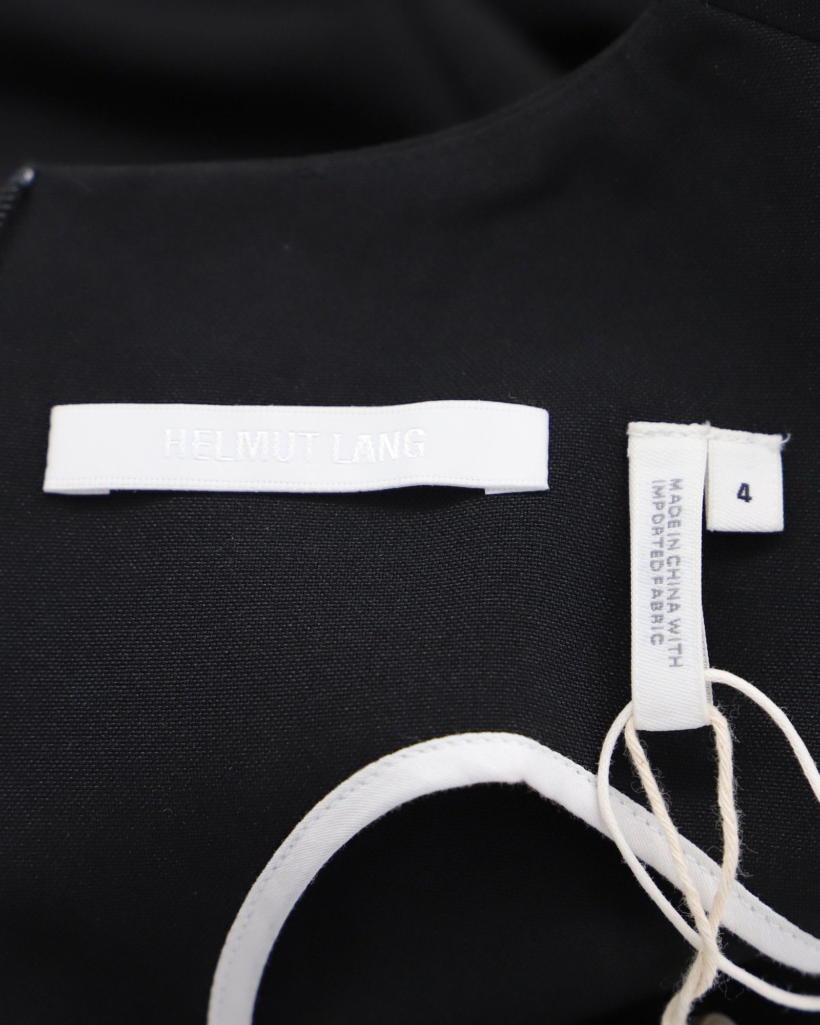 Helmut Lang Helmut Lang Slash Waist Shift Dress in Black Polyester Size XS / US 0-2 / IT 36-38 - 4 Thumbnail