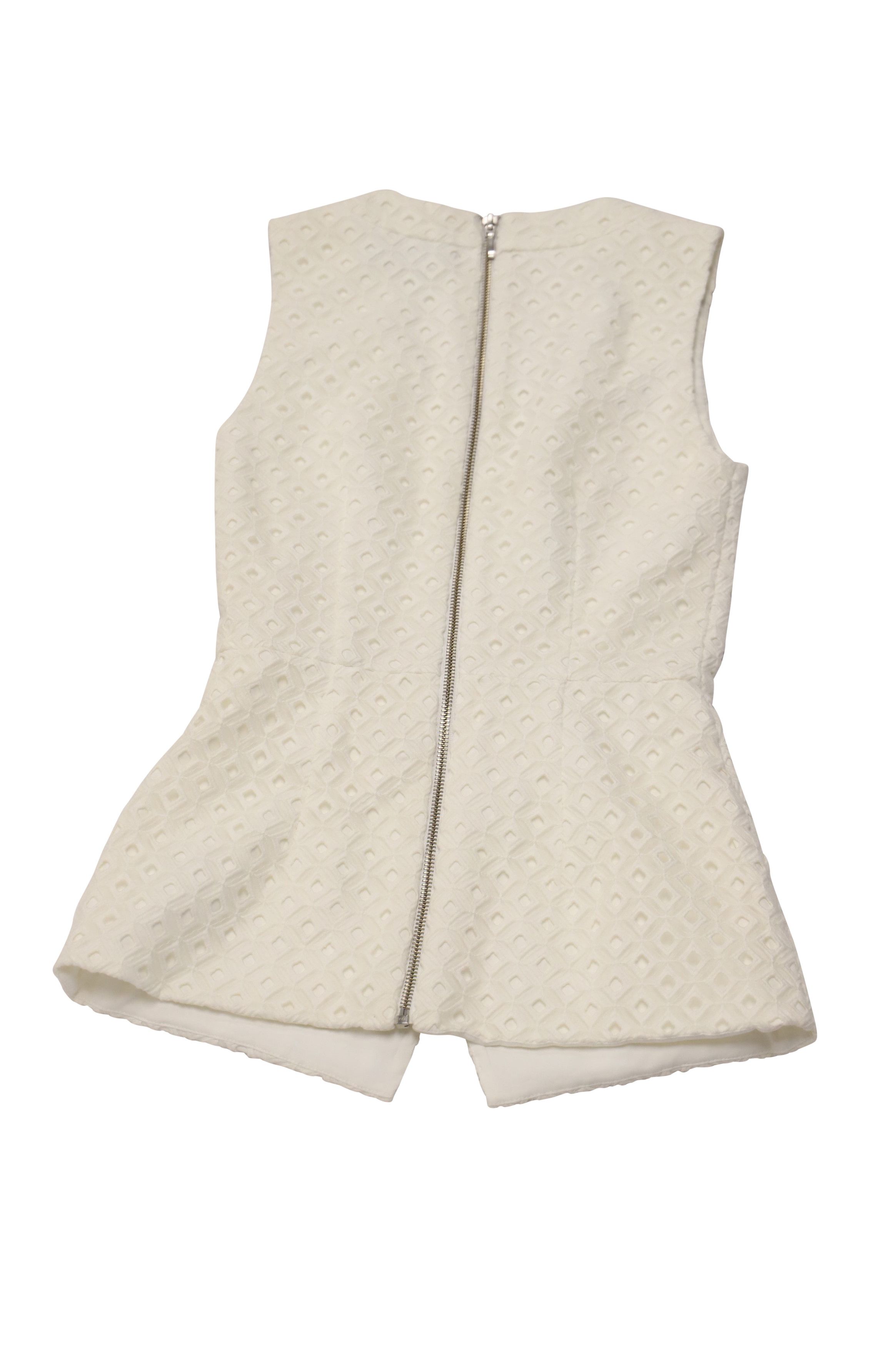 NICHOLAS Nicholas Peplum Top in White Cotton Size XS / US 0-2 / IT 36-38 - 2 Thumbnail