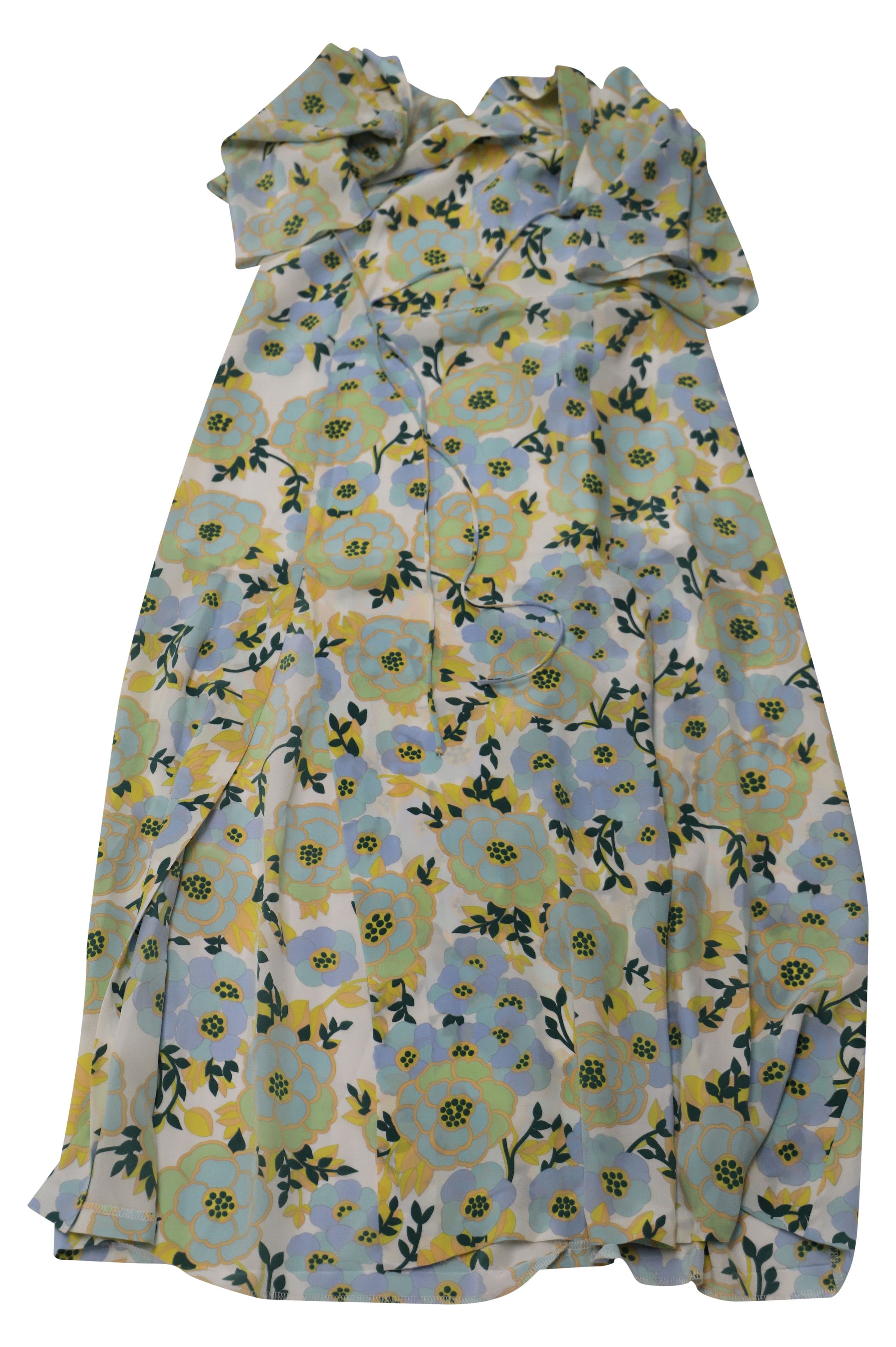 Sandro Sandro Paris Bell Sleeve V-neck Floral Midi Dress in Light B Size S / US 4 / IT 40 - 3 Thumbnail