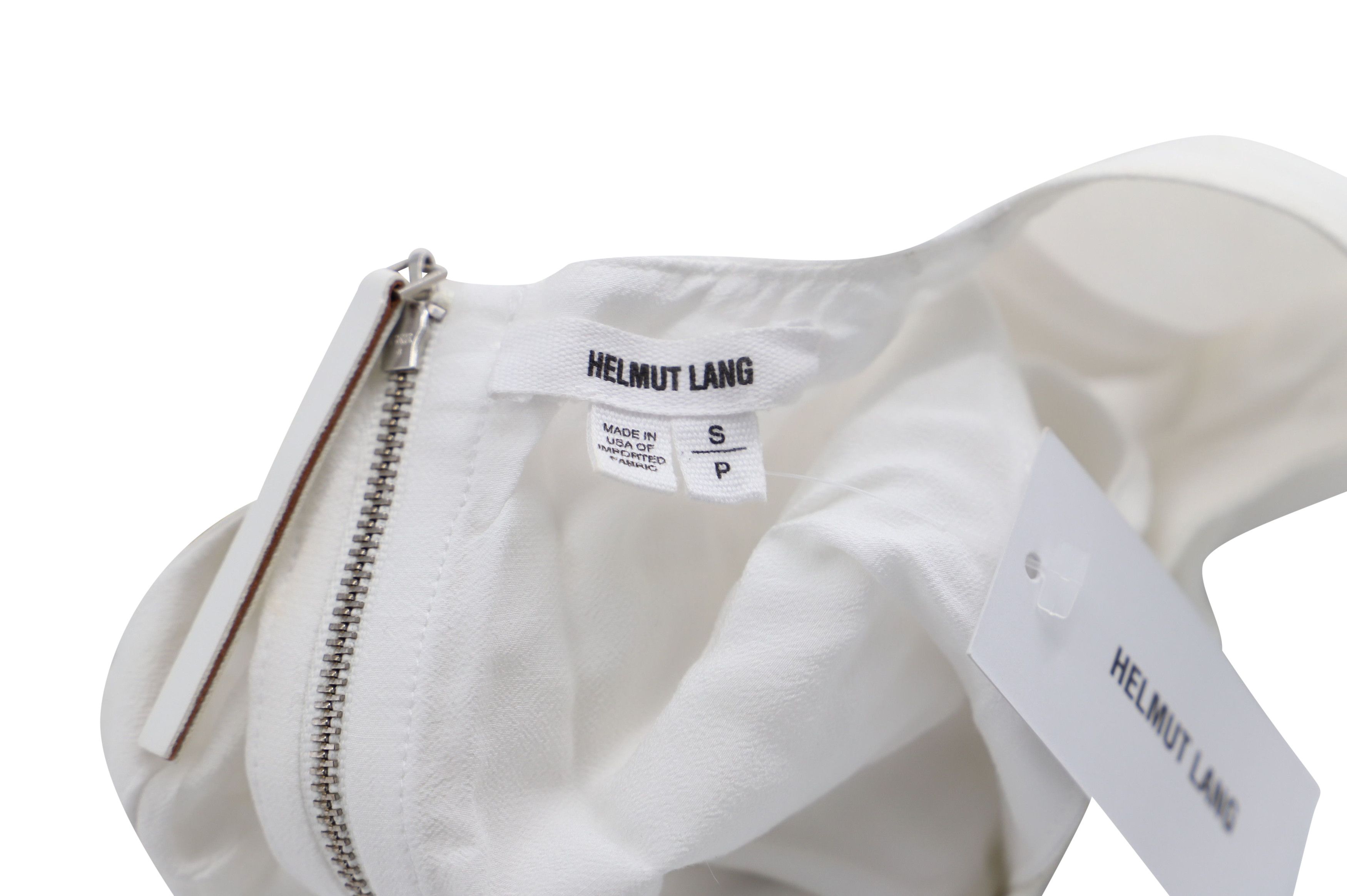 Helmut Lang Helmut Lang Tank Top in White Rayon Size XS / US 0-2 / IT 36-38 - 4 Thumbnail