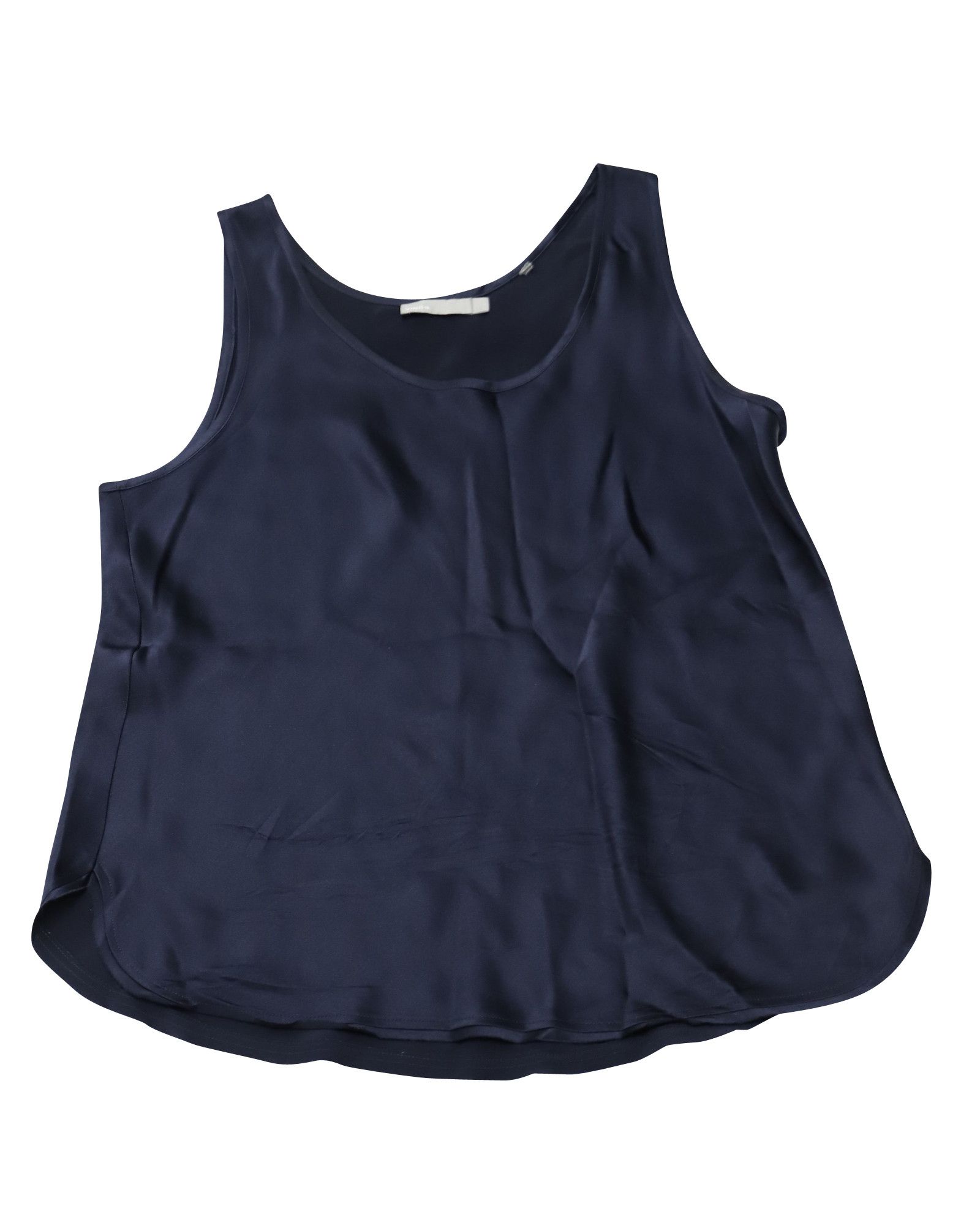 Vince Vince Tank Top in Navy Blue Silk Size L / US 10 / IT 46 - 3 Thumbnail