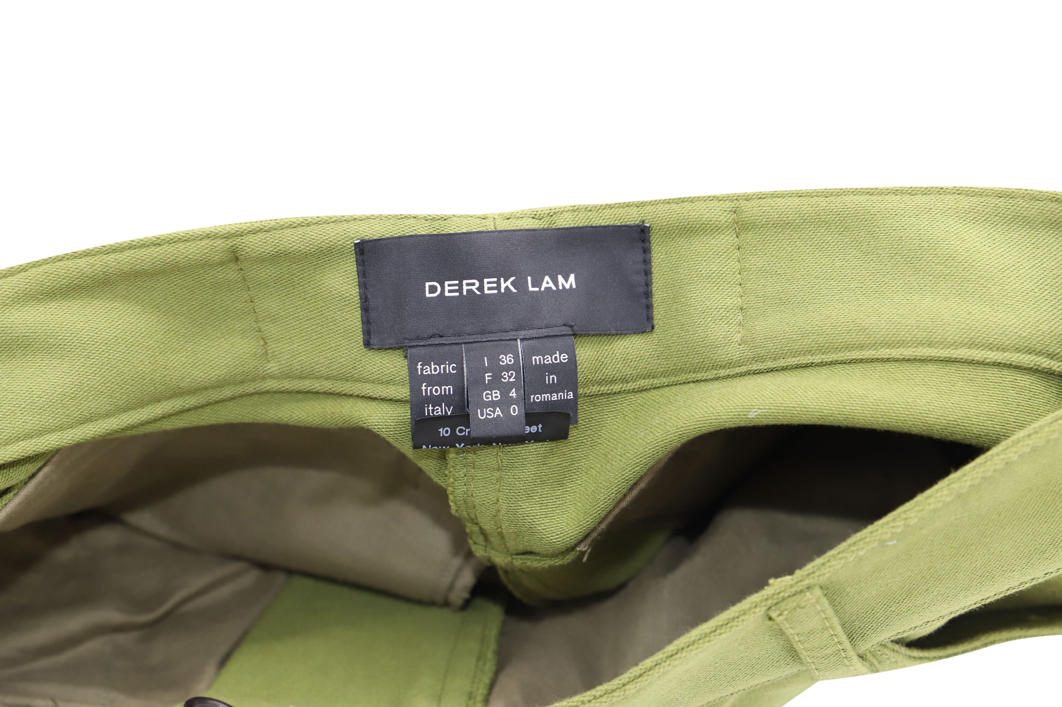 Derek Lam 10 Crosby Derek Lam Cargo Pants in Olive Cotton Size 24" / US 00 / IT 34 - 3 Thumbnail