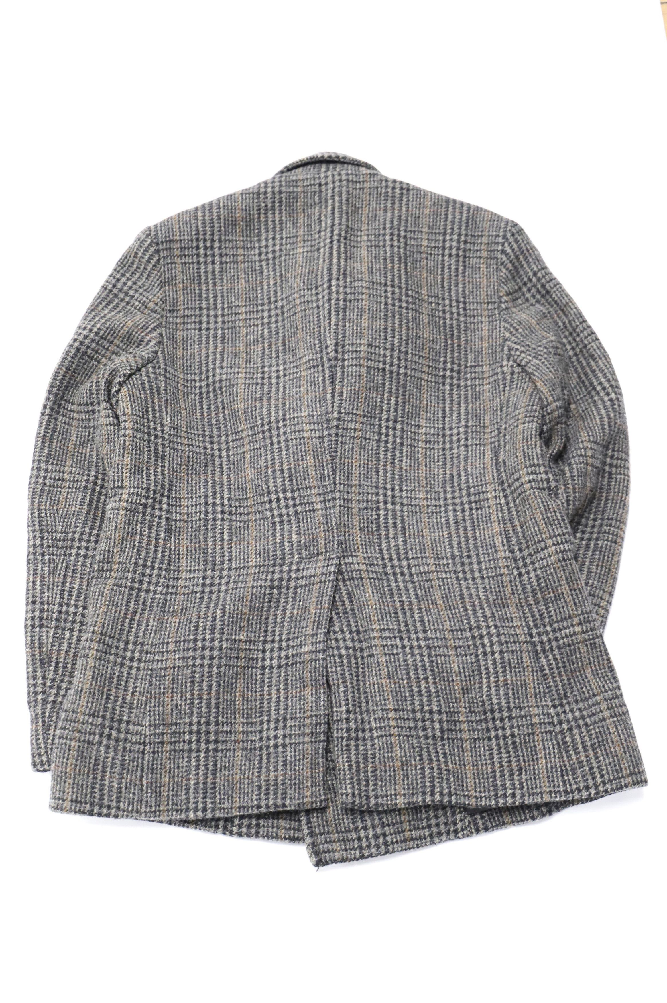 Marc Jacobs Marc Jacobs Plaid Pea Coat in Grey Wool Size US M / EU 48-50 / 2 - 2 Thumbnail