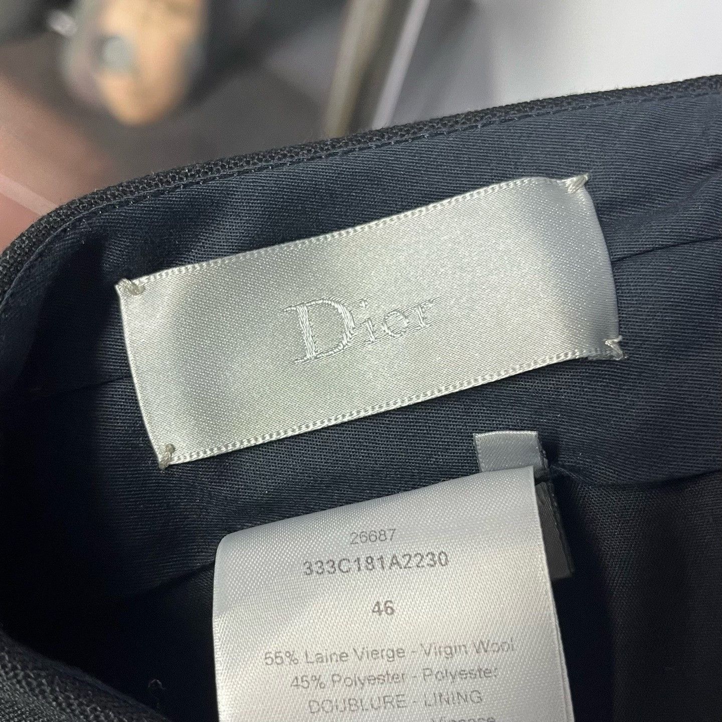 Dior Dior Black Formal Trousers 40r Men Size 40R - 3 Thumbnail