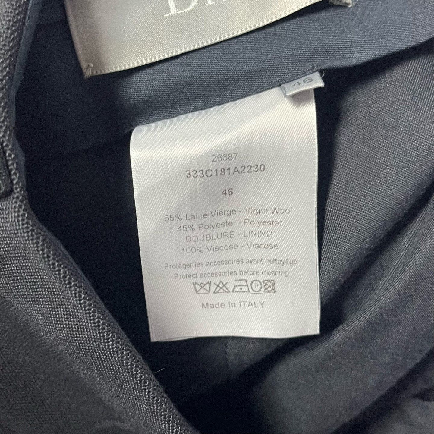 Dior Dior Black Formal Trousers 40r Men Size 40R - 4 Thumbnail