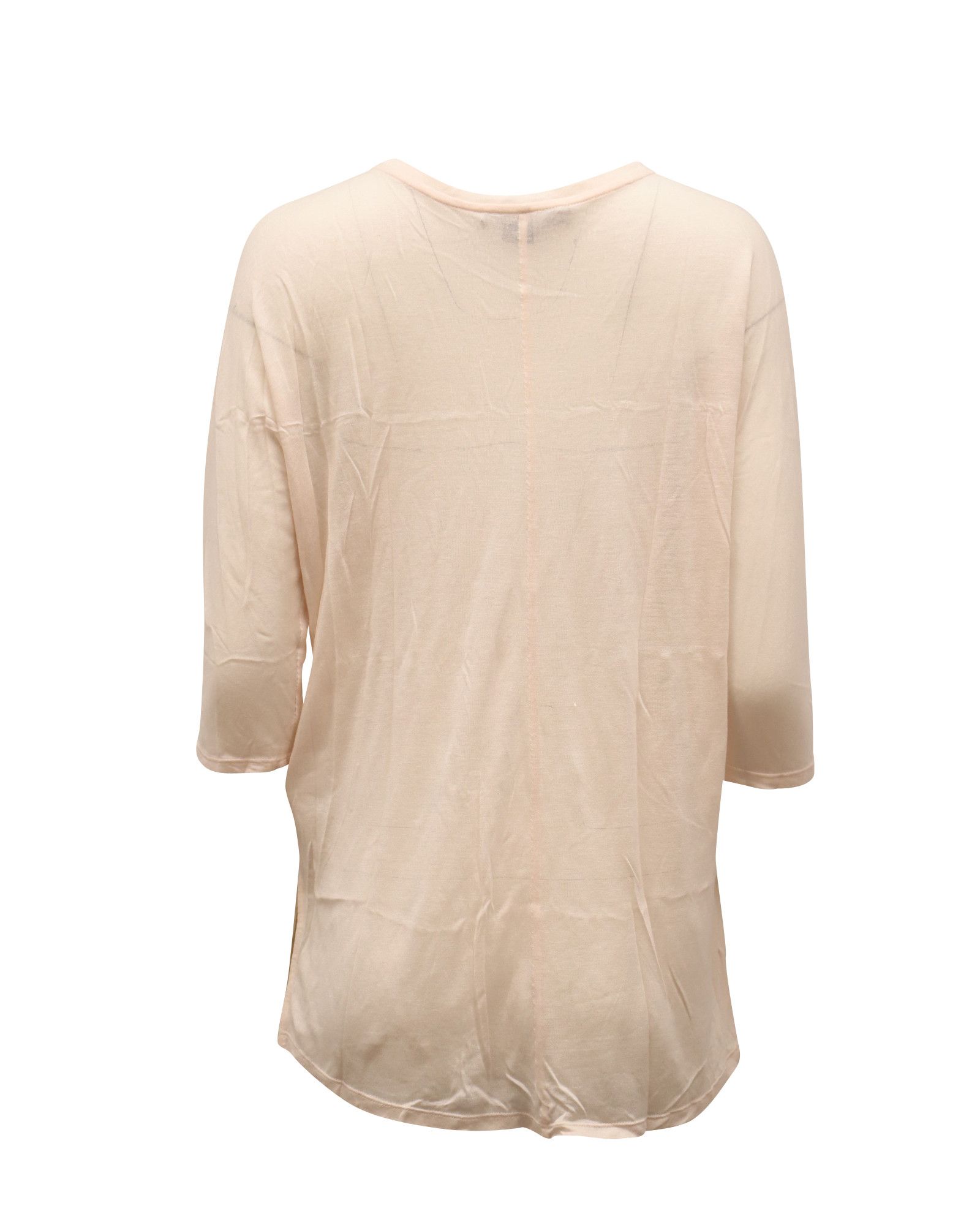 Vince Vince Sheer Sleeve Blouse in Pink Silk Size XS / US 0-2 / IT 36-38 - 2 Thumbnail