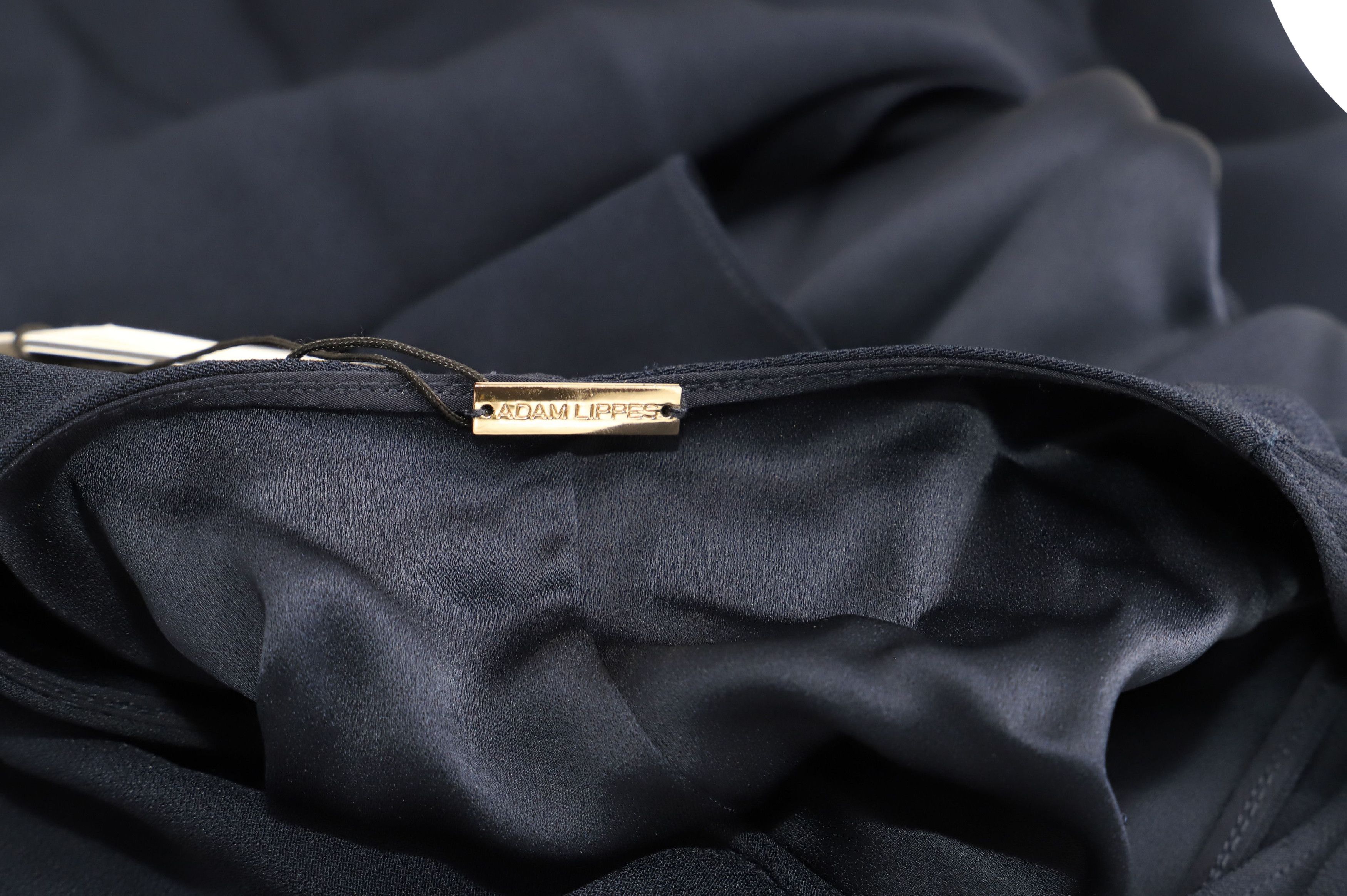 Adam Lippes Adam Lippes Cape Dress in Navy Blue Viscose Size M / US 6-8 / IT 42-44 - 4 Thumbnail