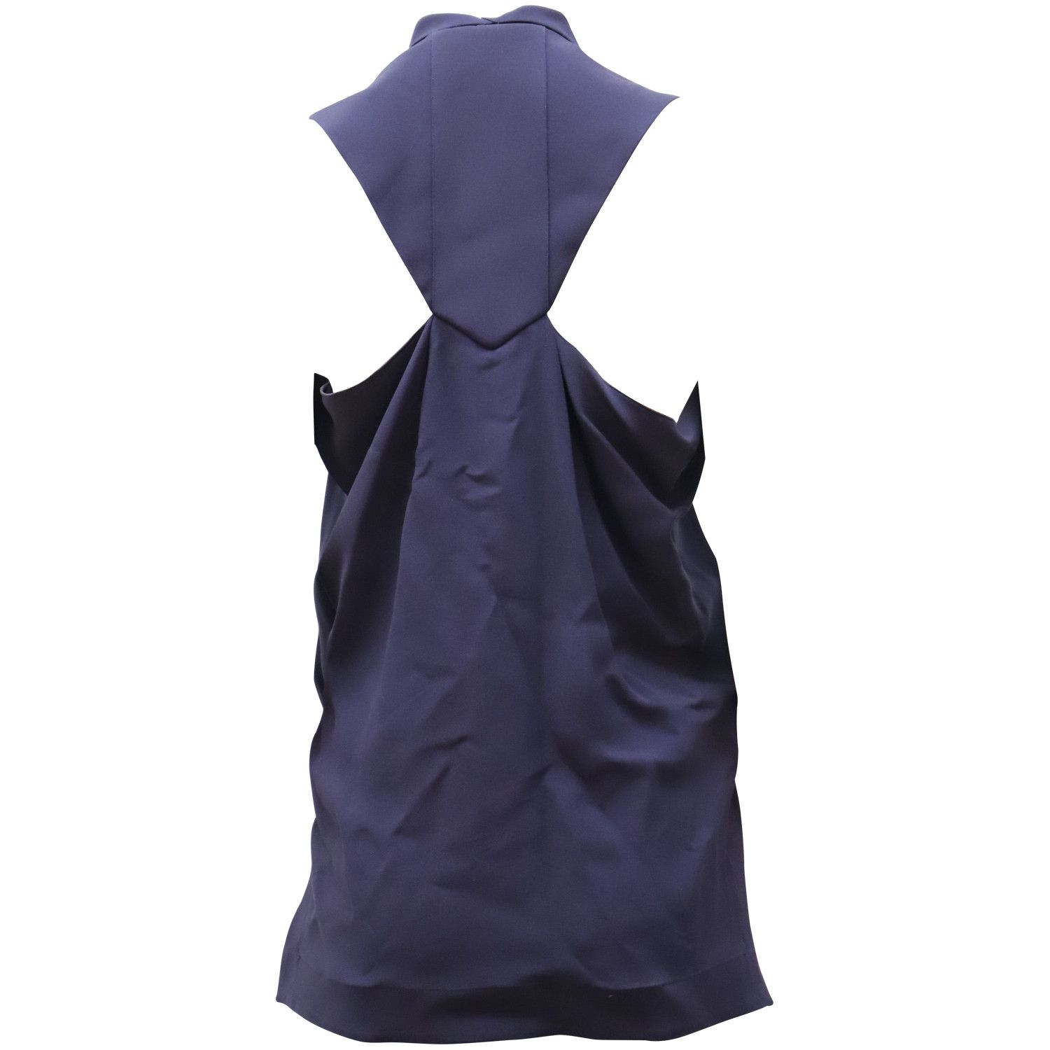 Roland Mouret Roland Mouret Sheer Sleeveless Top in Blue Silk Size S / US 4 / IT 40 - 2 Thumbnail