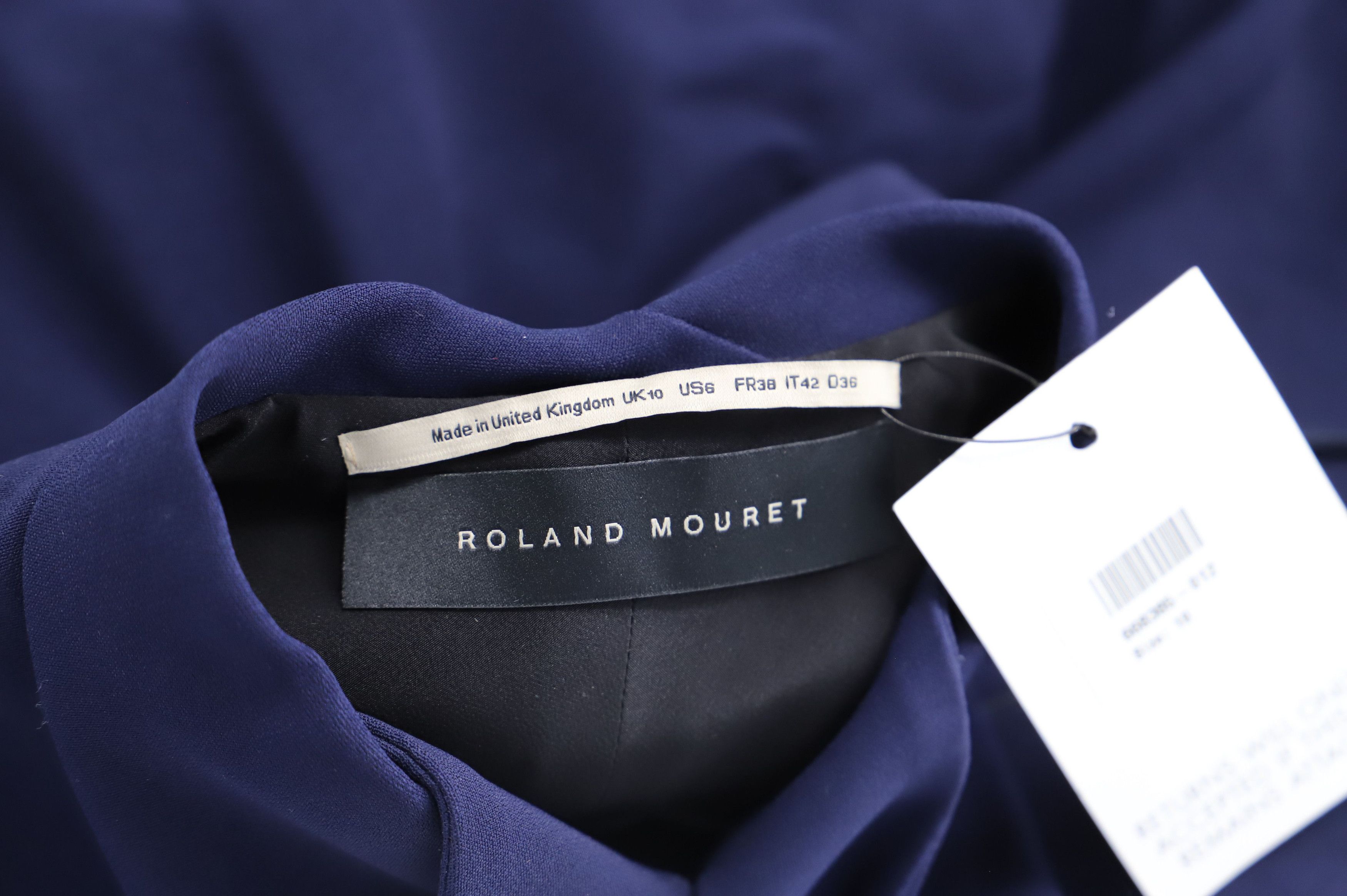 Roland Mouret Roland Mouret Sheer Sleeveless Top in Blue Silk Size S / US 4 / IT 40 - 4 Thumbnail
