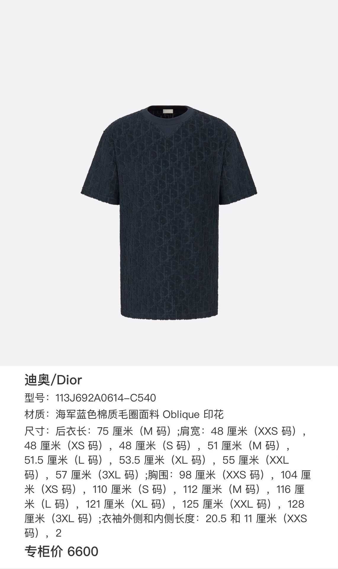 Dior Dior Blue T-Shirt xs Men Size US XS / EU 42 / 0 - 6 Thumbnail