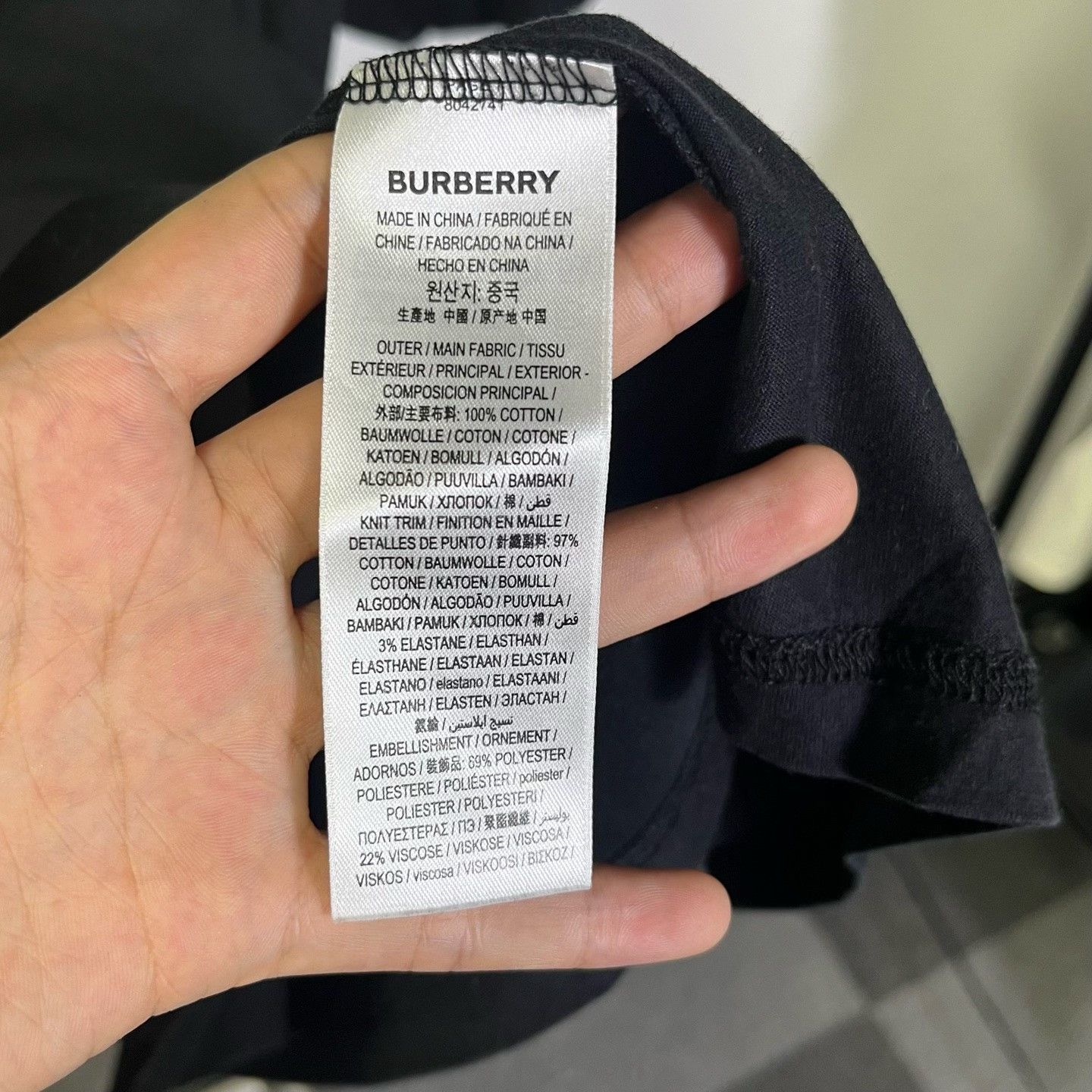 Burberry Burberry Embroidered T-Shirt m Men Size US M / EU 48-50 / 2 - 4 Thumbnail