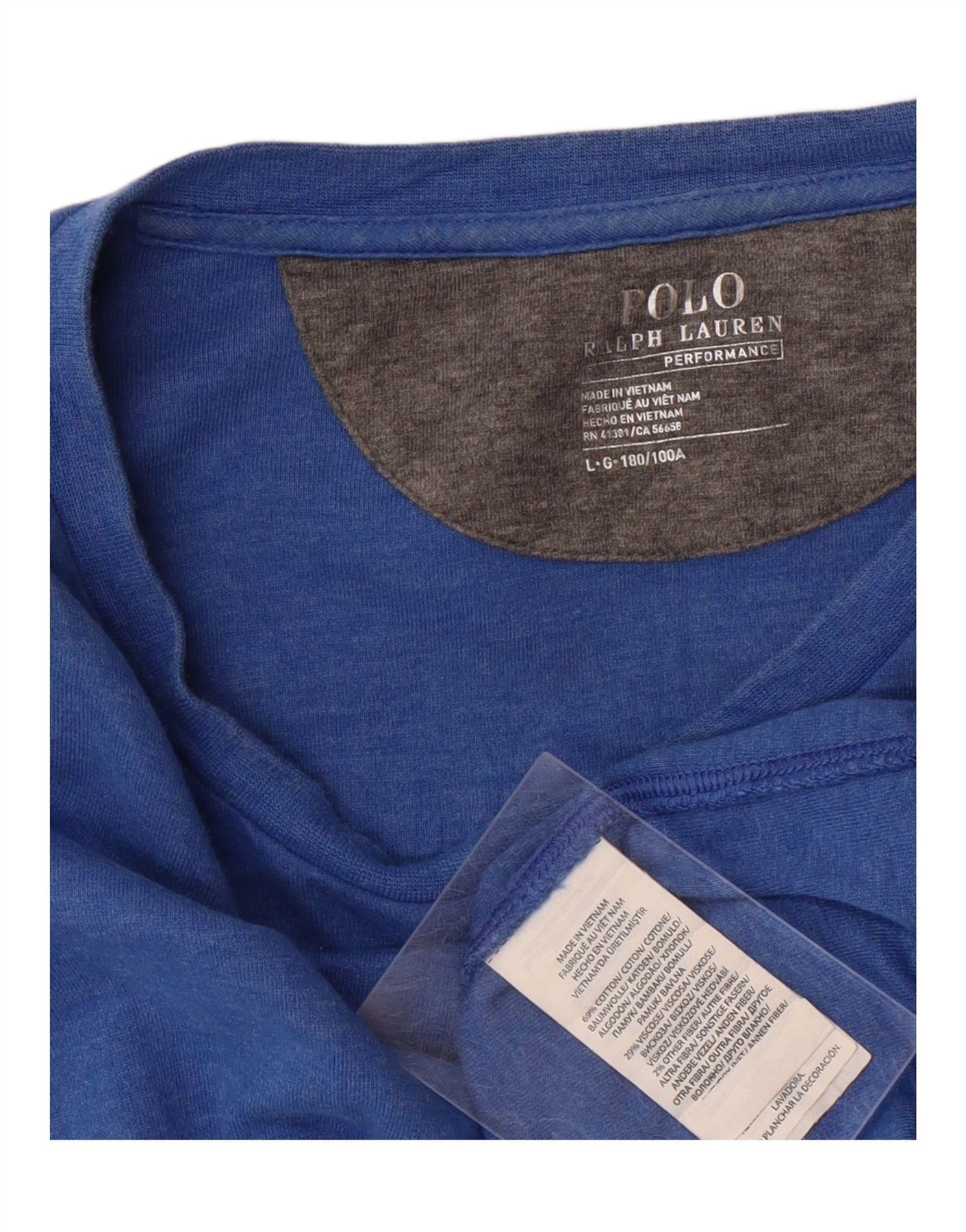 Polo Ralph Lauren Womens Performance Sweatshirt Jumper UK 16 Large Blue Size XL / US 12-14 / IT 48-50 - 5 Thumbnail