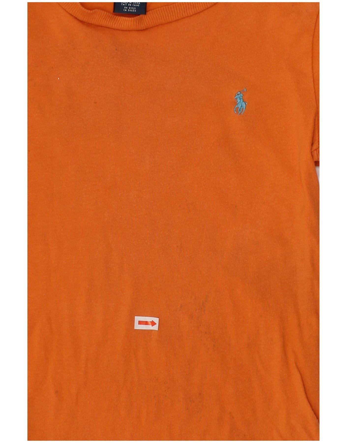 Polo Ralph Lauren Boys T-Shirt Top 3-4 Years Orange Size XXS / US 00 / IT 34 - 3 Thumbnail