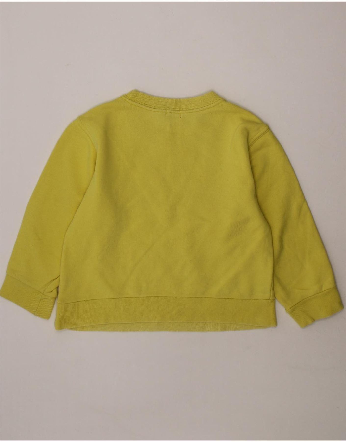 Diesel Girls Graphic Sweatshirt Jumper 2-3 Years Yellow Size XXS / US 00 / IT 34 - 2 Thumbnail
