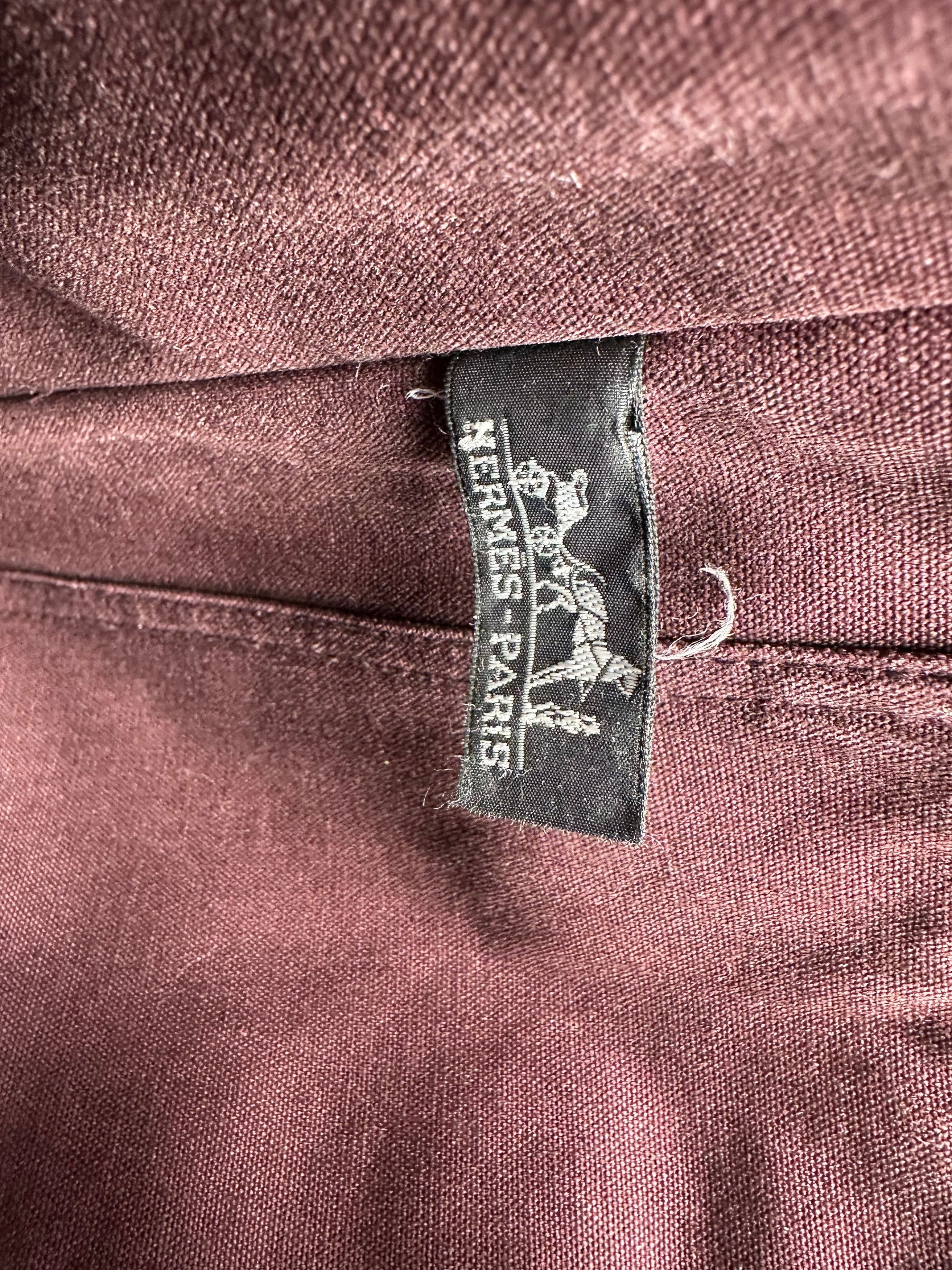 Other Vintage Hermes Canvas Tote Bag Purple Red Size ONE SIZE - 6 Thumbnail
