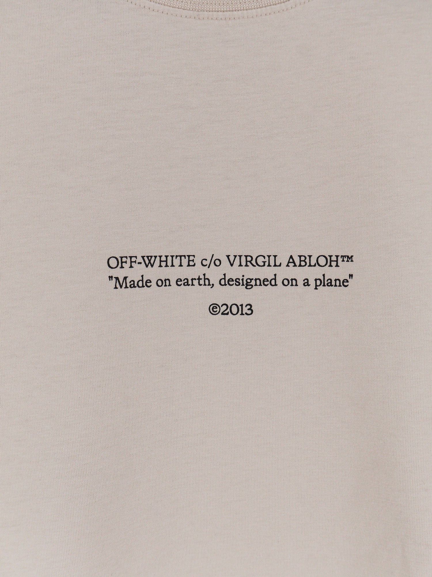 Off-White Statement Cotton T-Shirt Size US XL / EU 56 / 4 - 4 Thumbnail