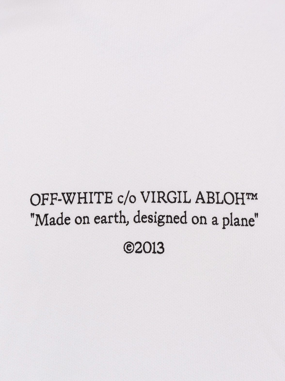 Off-White Cotton Sweatshirt With Frontal Logo Print Size US L / EU 52-54 / 3 - 3 Thumbnail