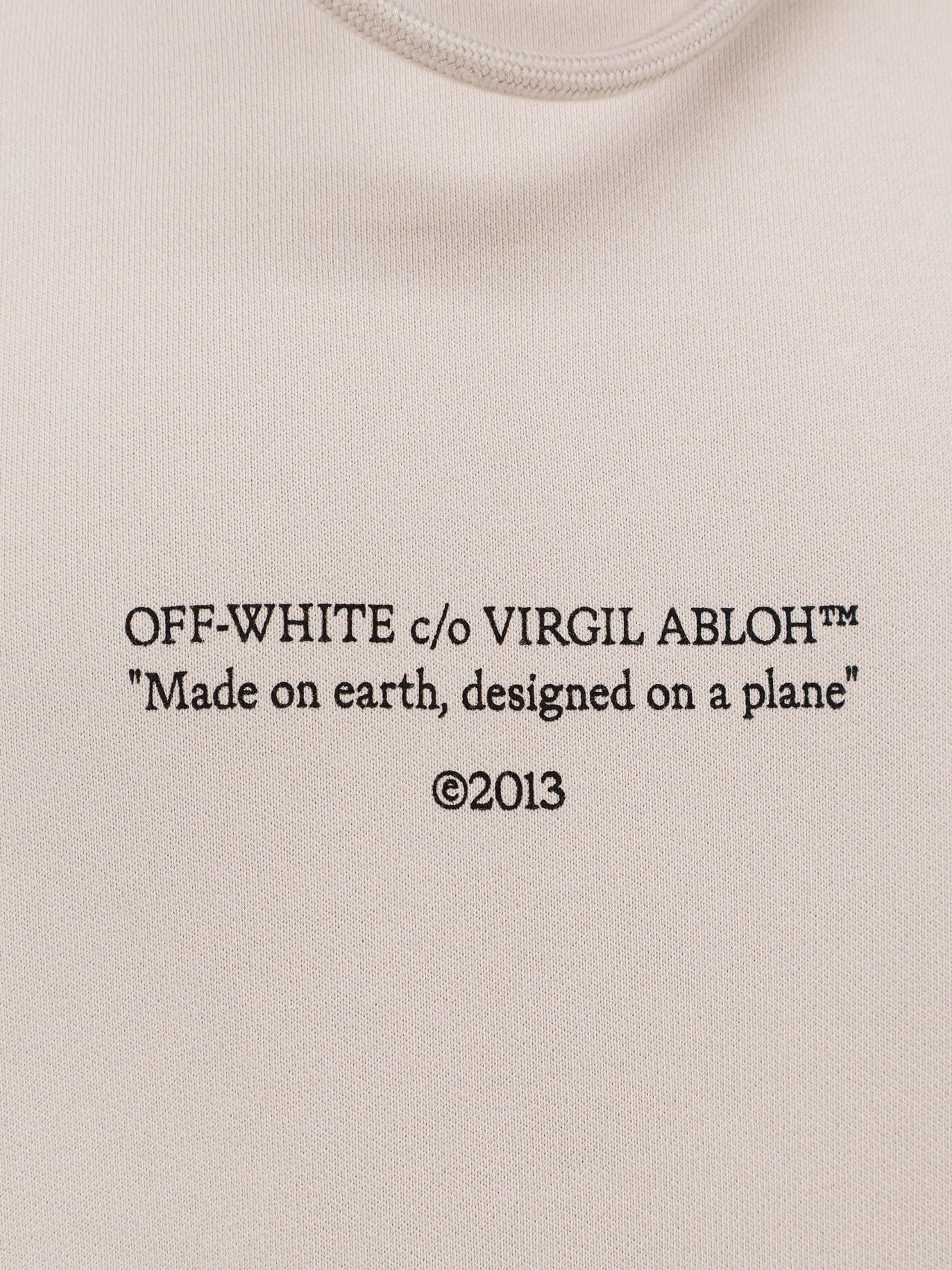 Off-White Cotton Sweatshirt With Frontal Logo Print Size US XL / EU 56 / 4 - 3 Thumbnail