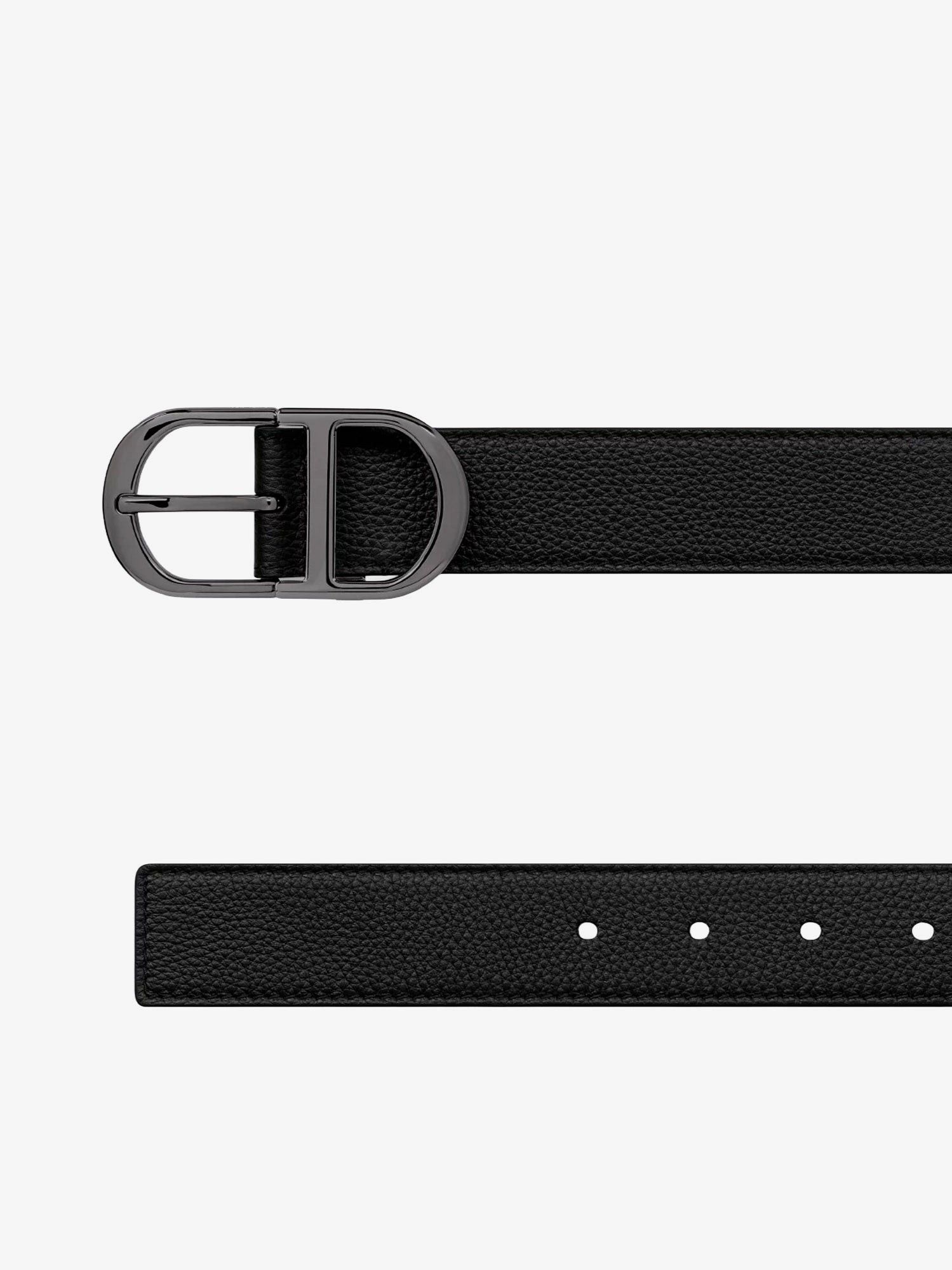 Dior Leather Belt With Metal Cd Logo Size ONE SIZE - 2 Thumbnail