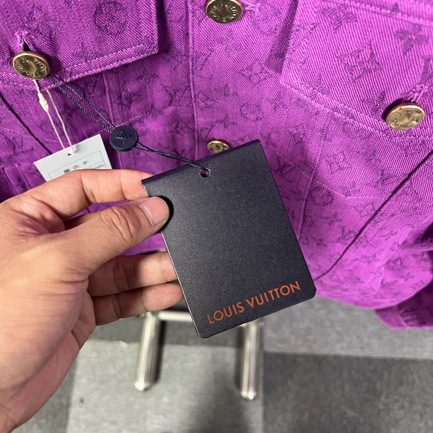 Louis Vuitton Louis Vuitton Denim Purple Light Jacket xl Men Size US XL / EU 56 / 4 - 5 Thumbnail