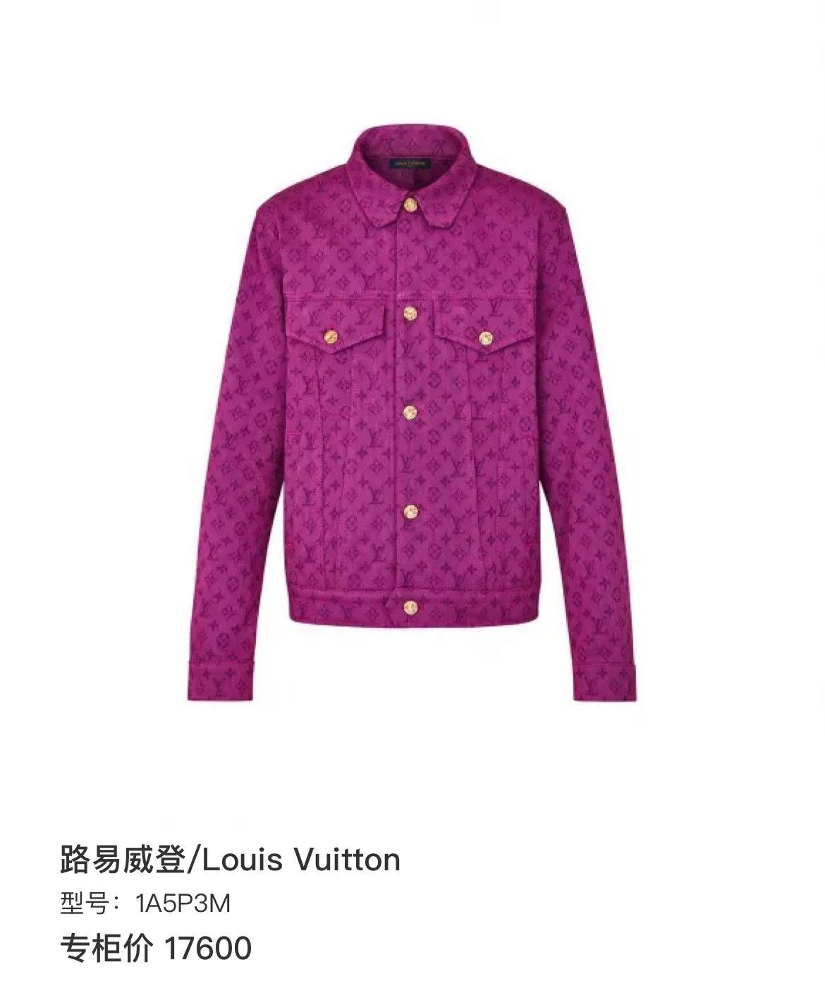 Louis Vuitton Louis Vuitton Denim Purple Light Jacket xl Men Size US XL / EU 56 / 4 - 7 Thumbnail