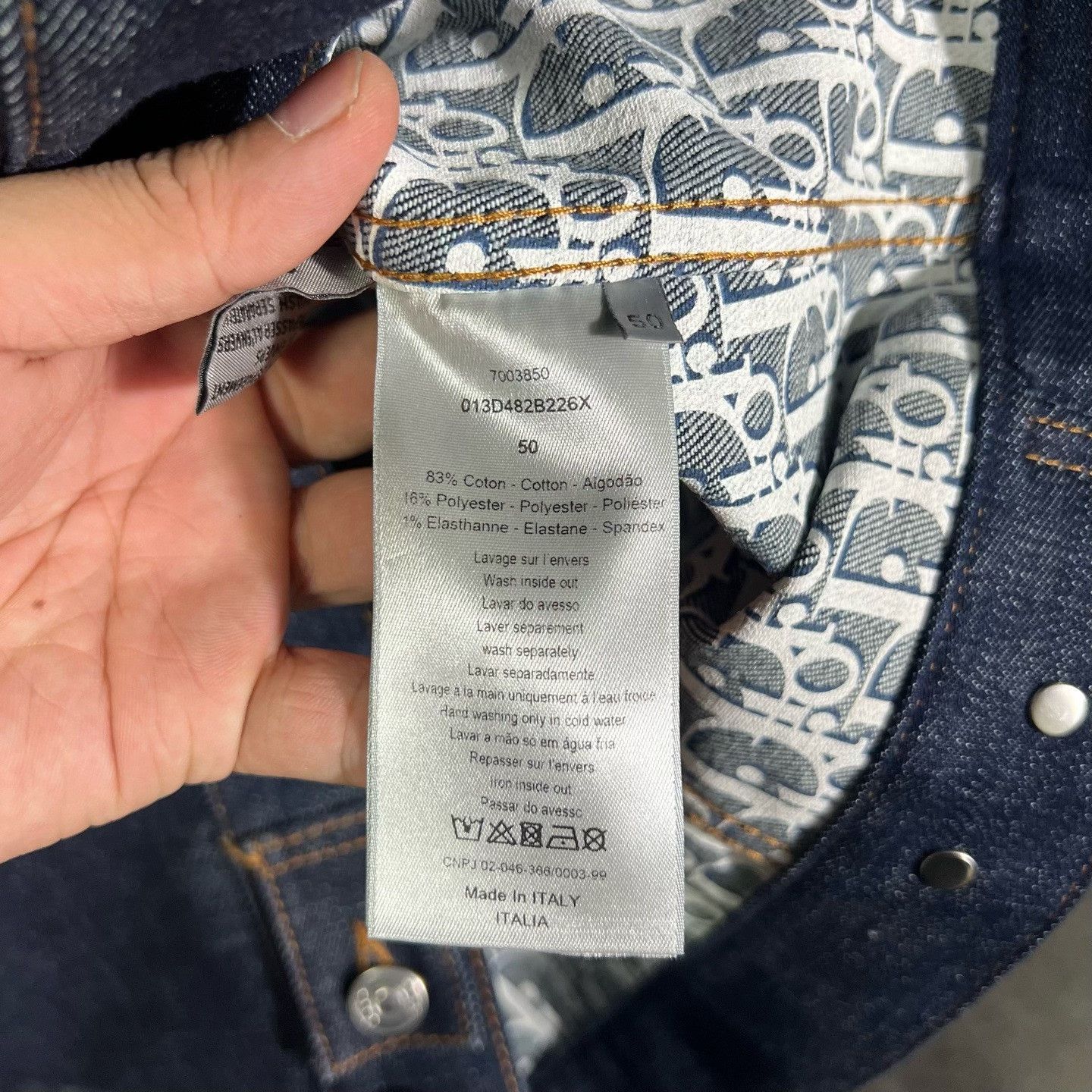 Dior Dior Denim Light Jacket s Men Size US S / EU 44-46 / 1 - 4 Thumbnail