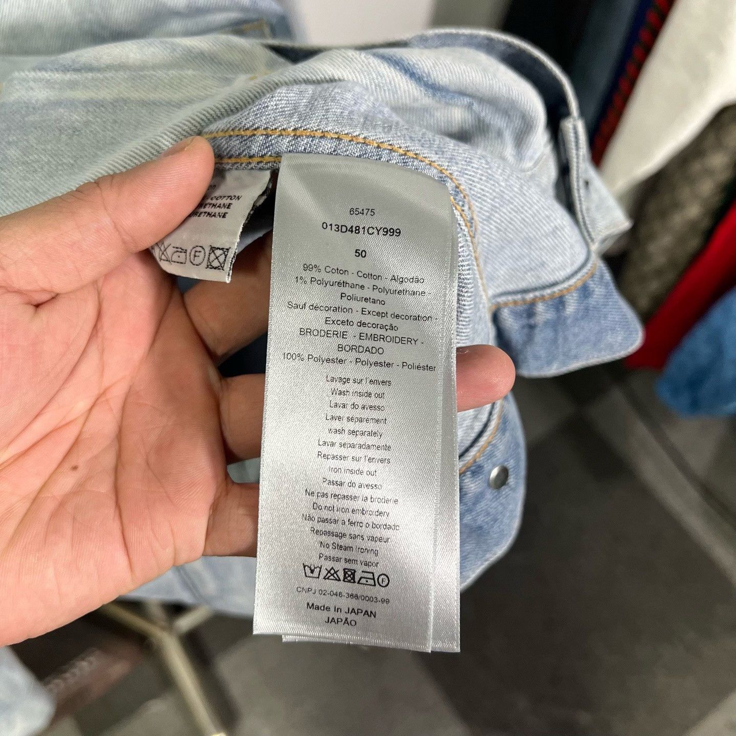 Dior Dior Denim Embroidered Light Jacket m Men Size US M / EU 48-50 / 2 - 4 Thumbnail