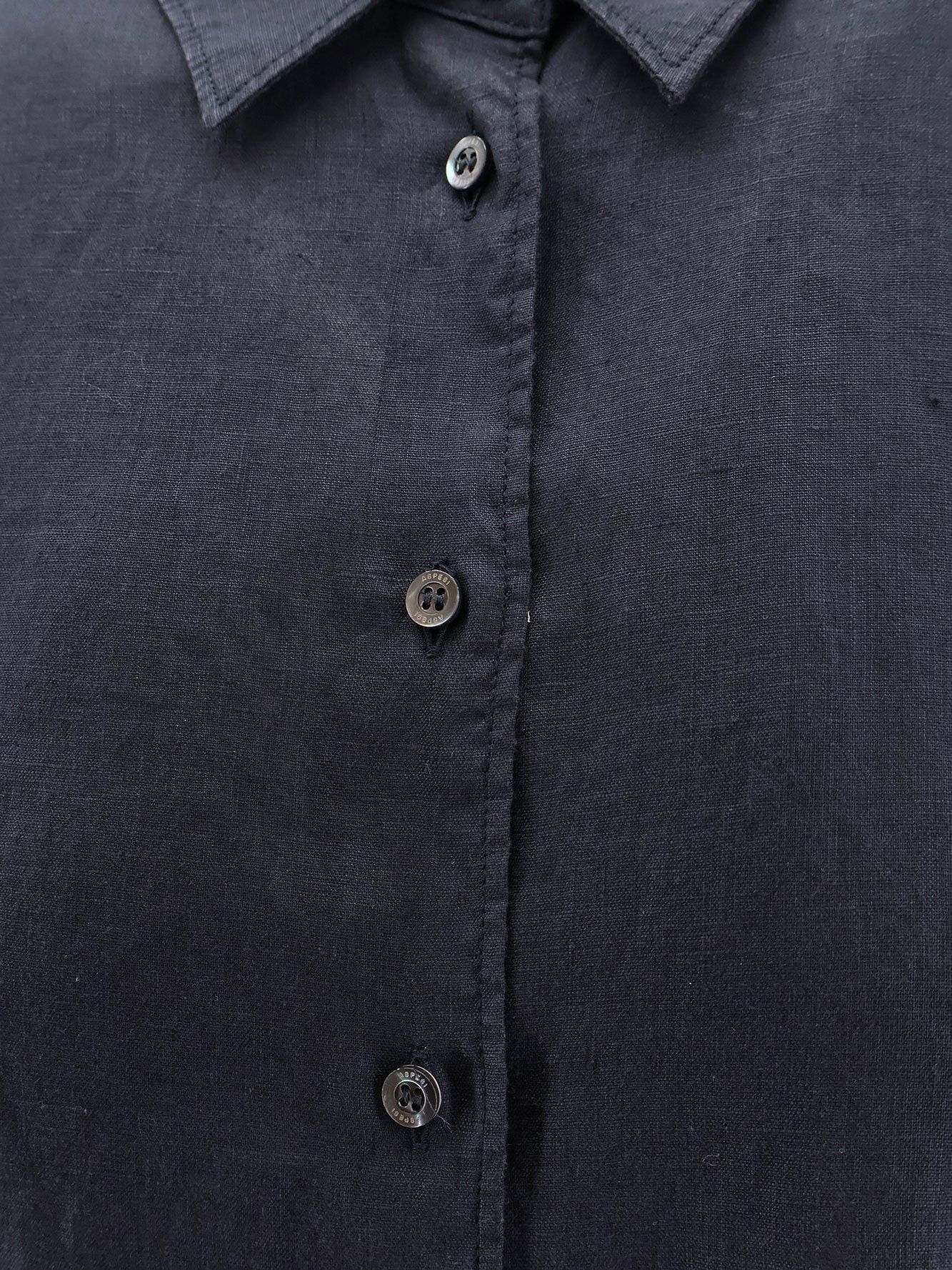 Aspesi "Vissuto" Linen Shirt Size XS / US 0-2 / IT 36-38 - 3 Thumbnail