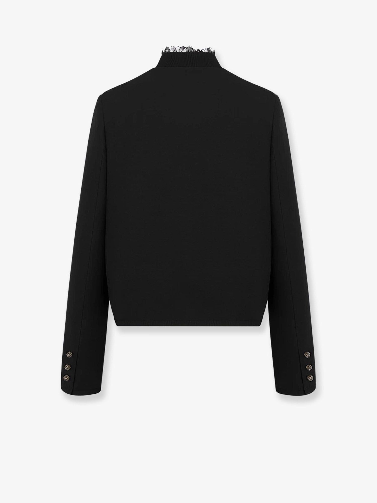 Dior Wool And Silk Blazer Size S / US 4 / IT 40 - 2 Thumbnail