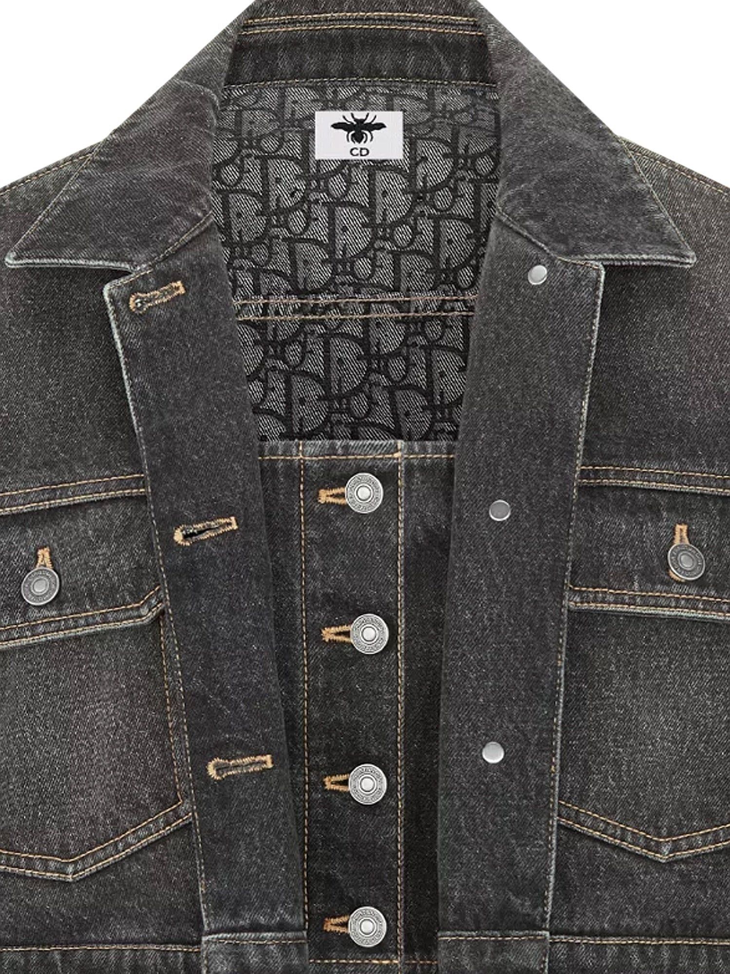 Dior Denim Jacket With Bustier Detail Size S / US 4 / IT 40 - 3 Thumbnail