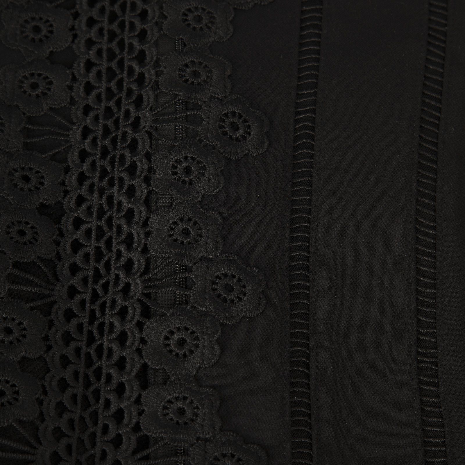 Self-Portrait Black Bell Sleeve Shift Dress Size M / US 6-8 / IT 42-44 - 3 Thumbnail