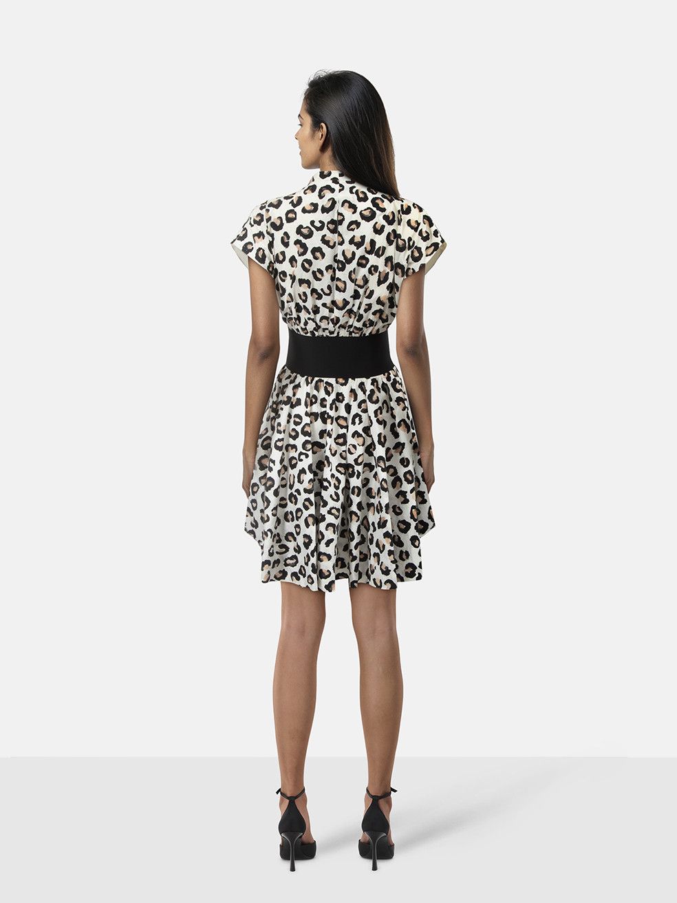 Alaia Leopard Print Belted Knee Length Dress Size XS / US 0-2 / IT 36-38 - 2 Thumbnail