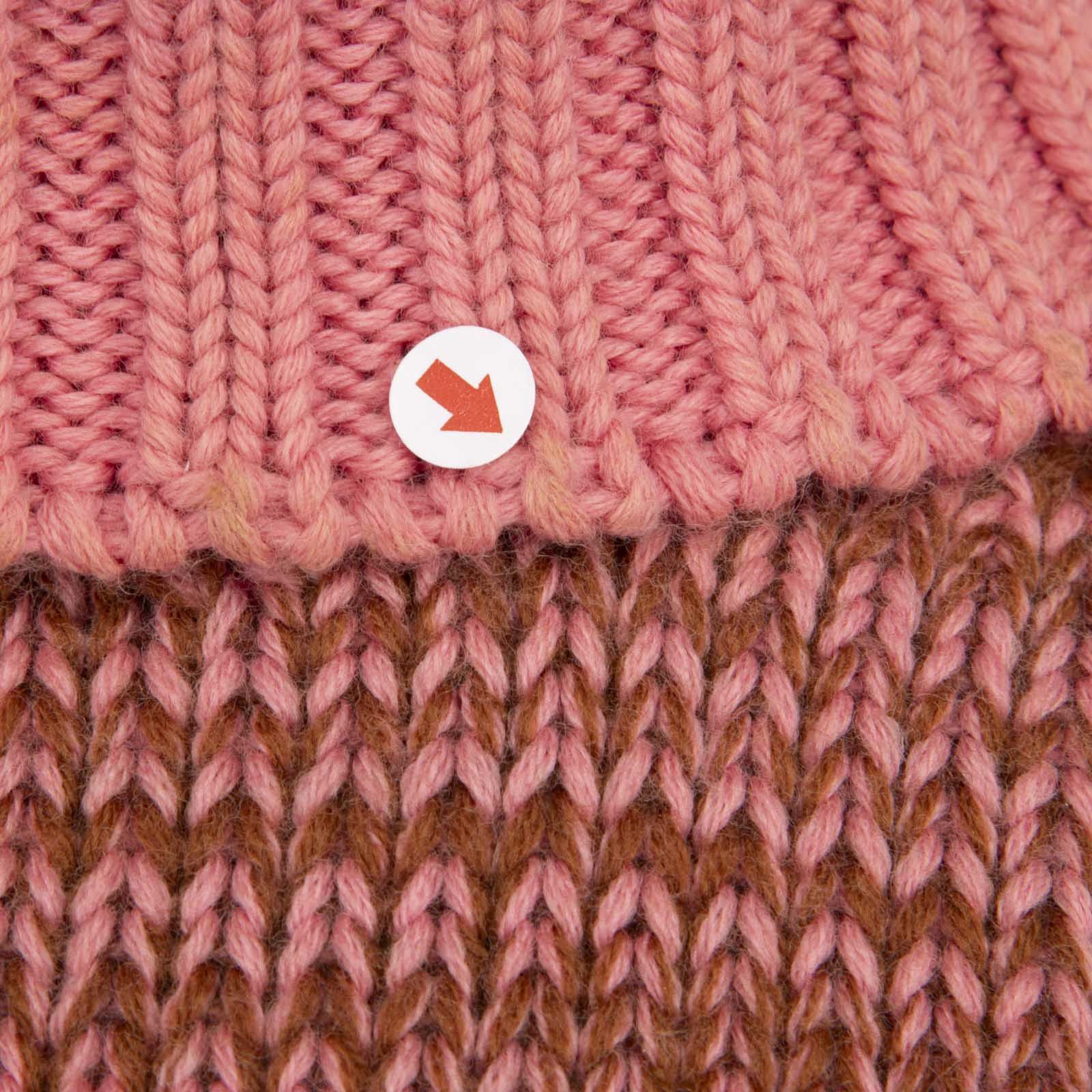 Victoria Beckham Brown & Pink Wool Turtleneck Sweater Size S / US 4 / IT 40 - 4 Thumbnail